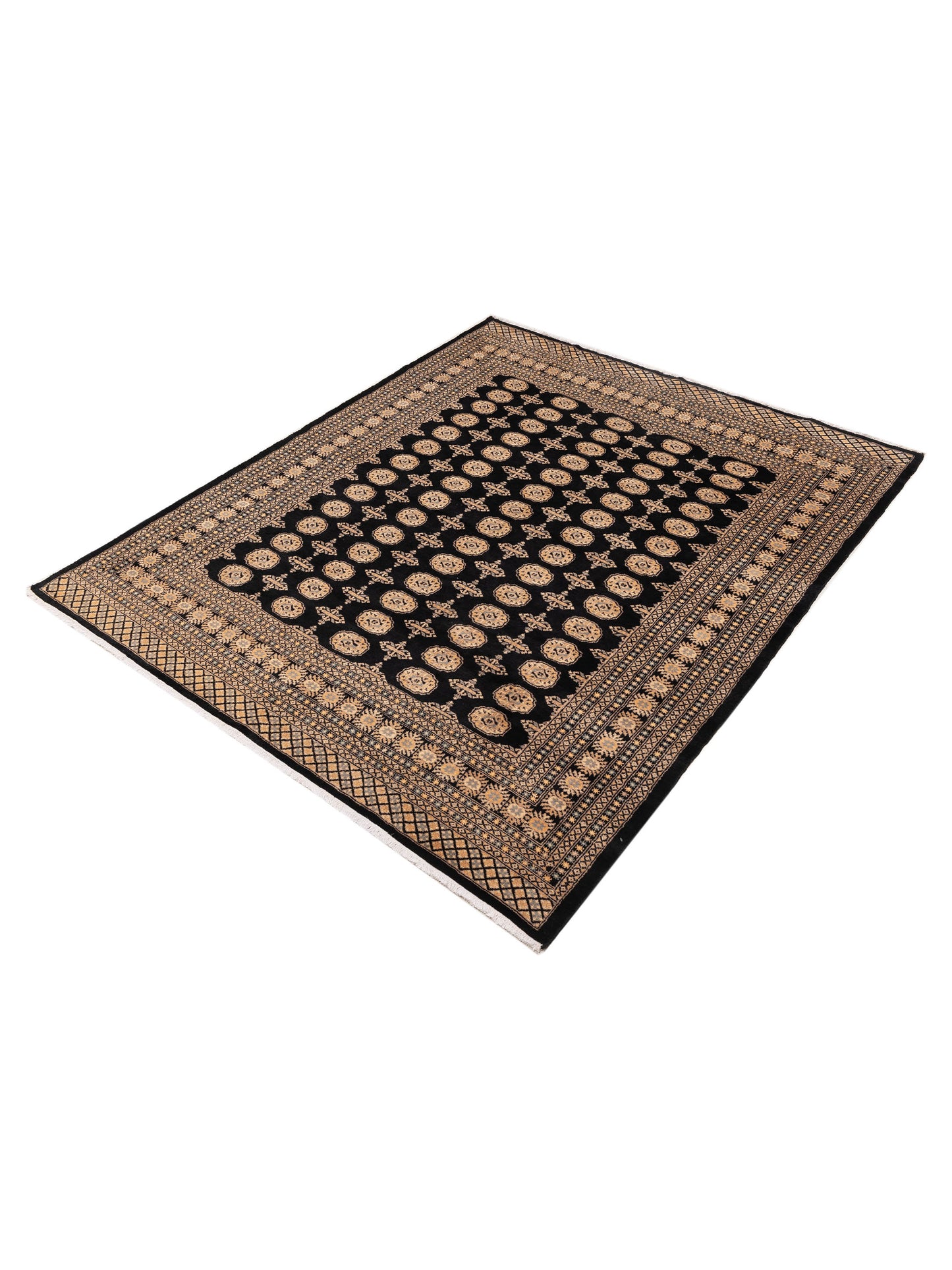 Bokhara 151599 Black Black 8.4x10.2 Hand Knotted Rug
