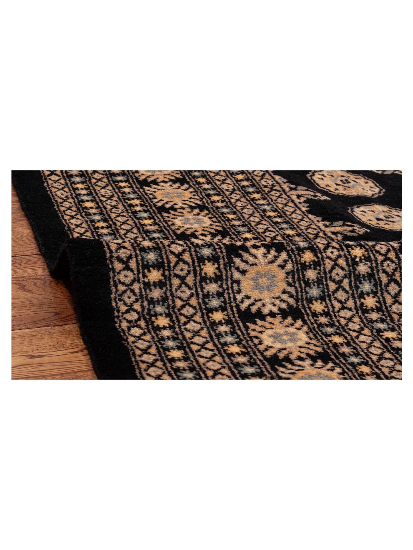 Bokhara 151599 Black Black 8.4x10.2 Hand Knotted Rug