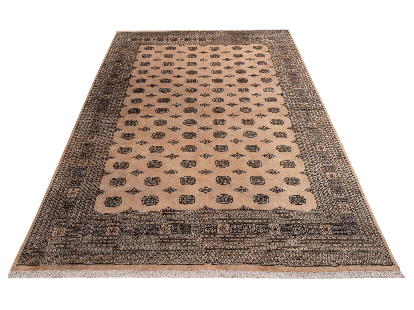 Bokhara 151607 Cream Cream 10.3x15 Hand Knotted Rug