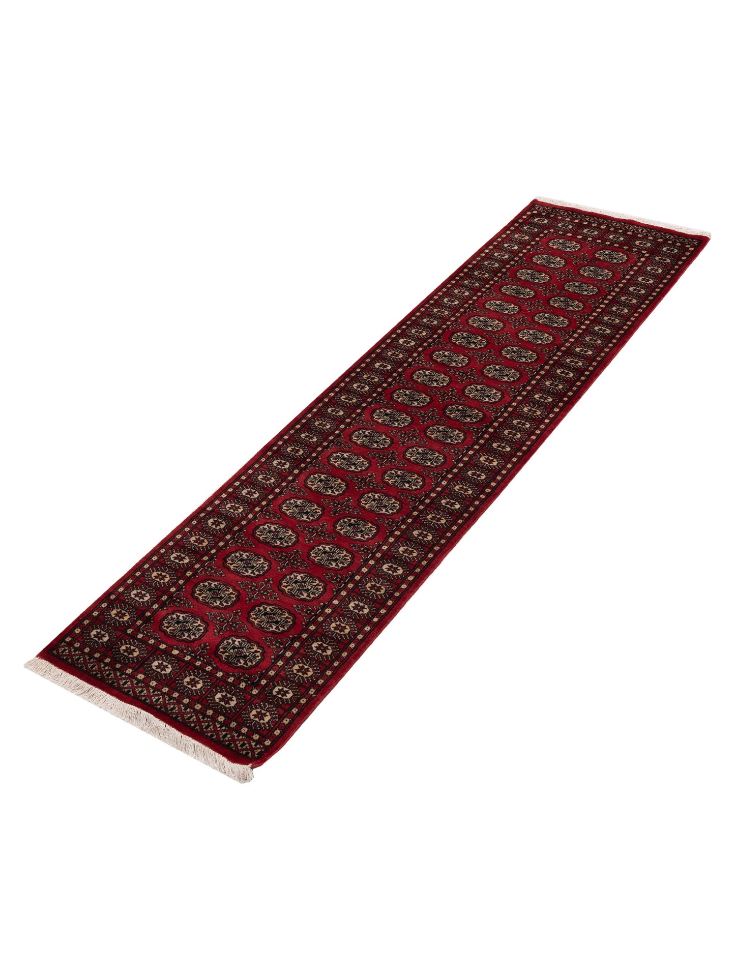 Bokhara 151609 Red Red 2.7x10 Hand Knotted Rug