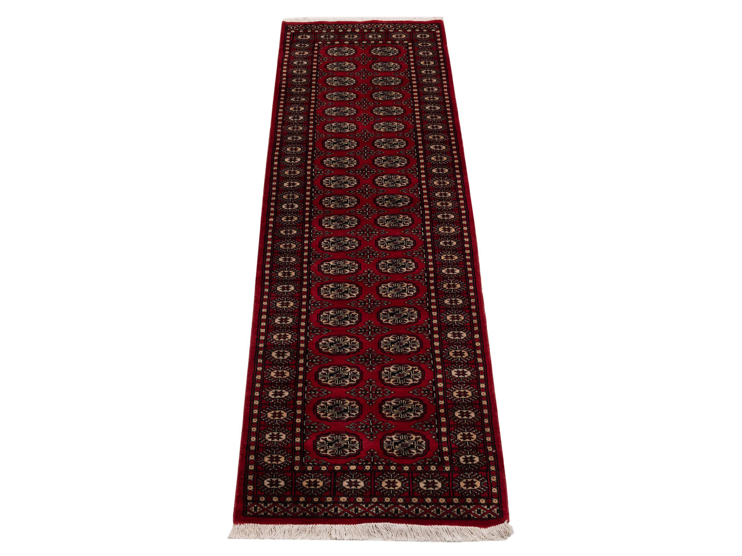 Bokhara 151609 Red Red 2.7x10 Hand Knotted Rug
