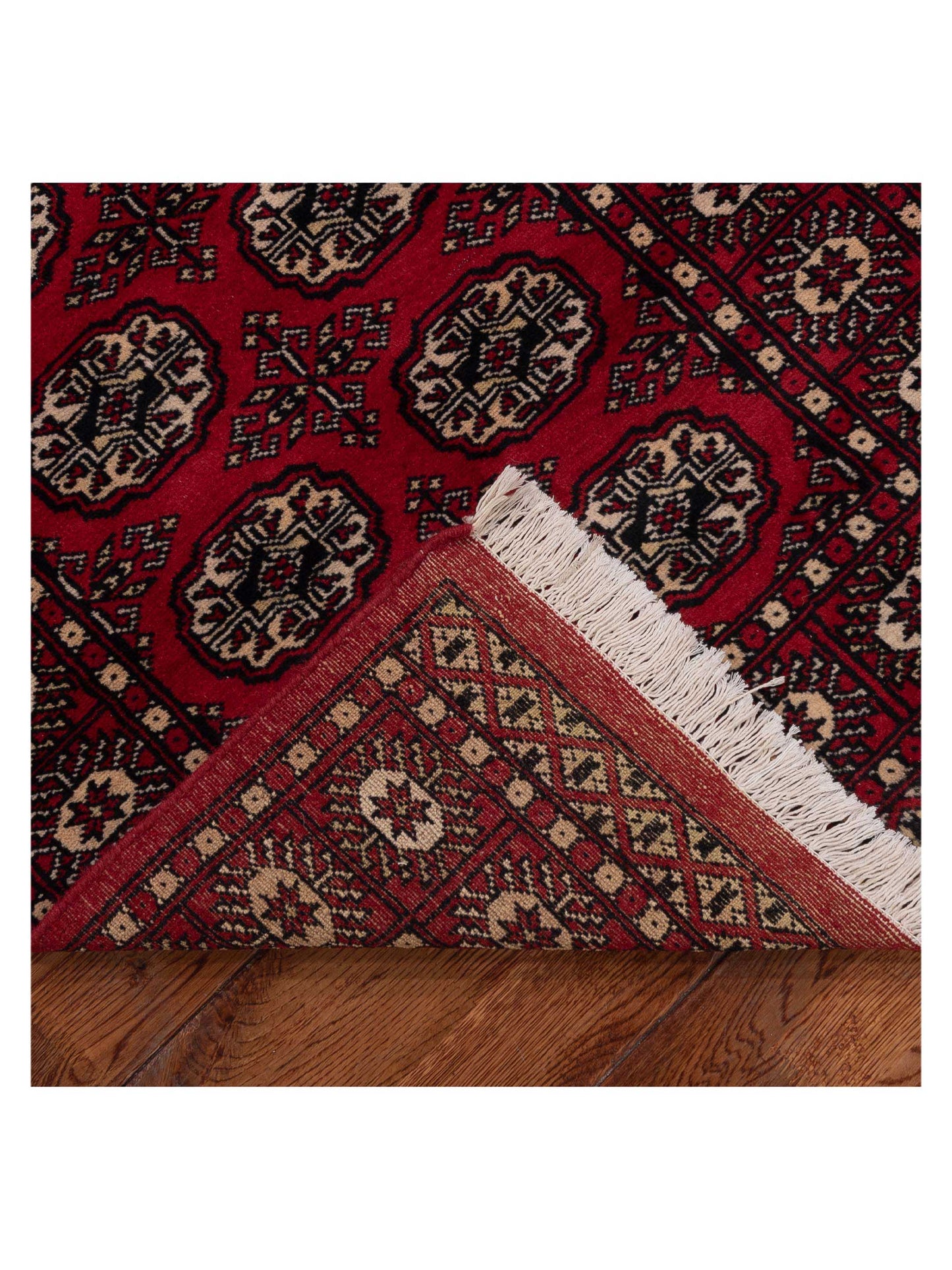 Bokhara 151609 Red Red 2.7x10 Hand Knotted Rug