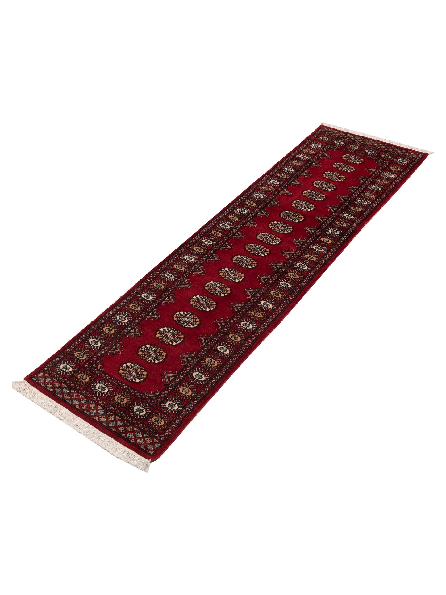 Bokhara 151610 Red Red 2.10x10.4 Hand Knotted Rug