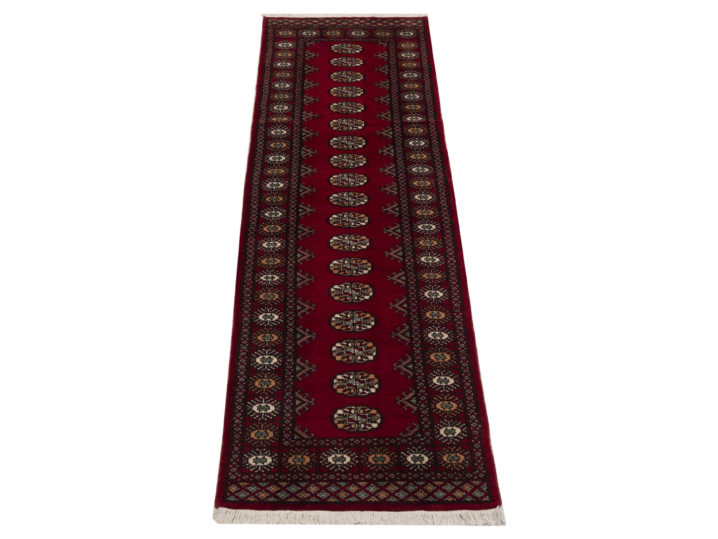 Bokhara 151610 Red Red 2.10x10.4 Hand Knotted Rug