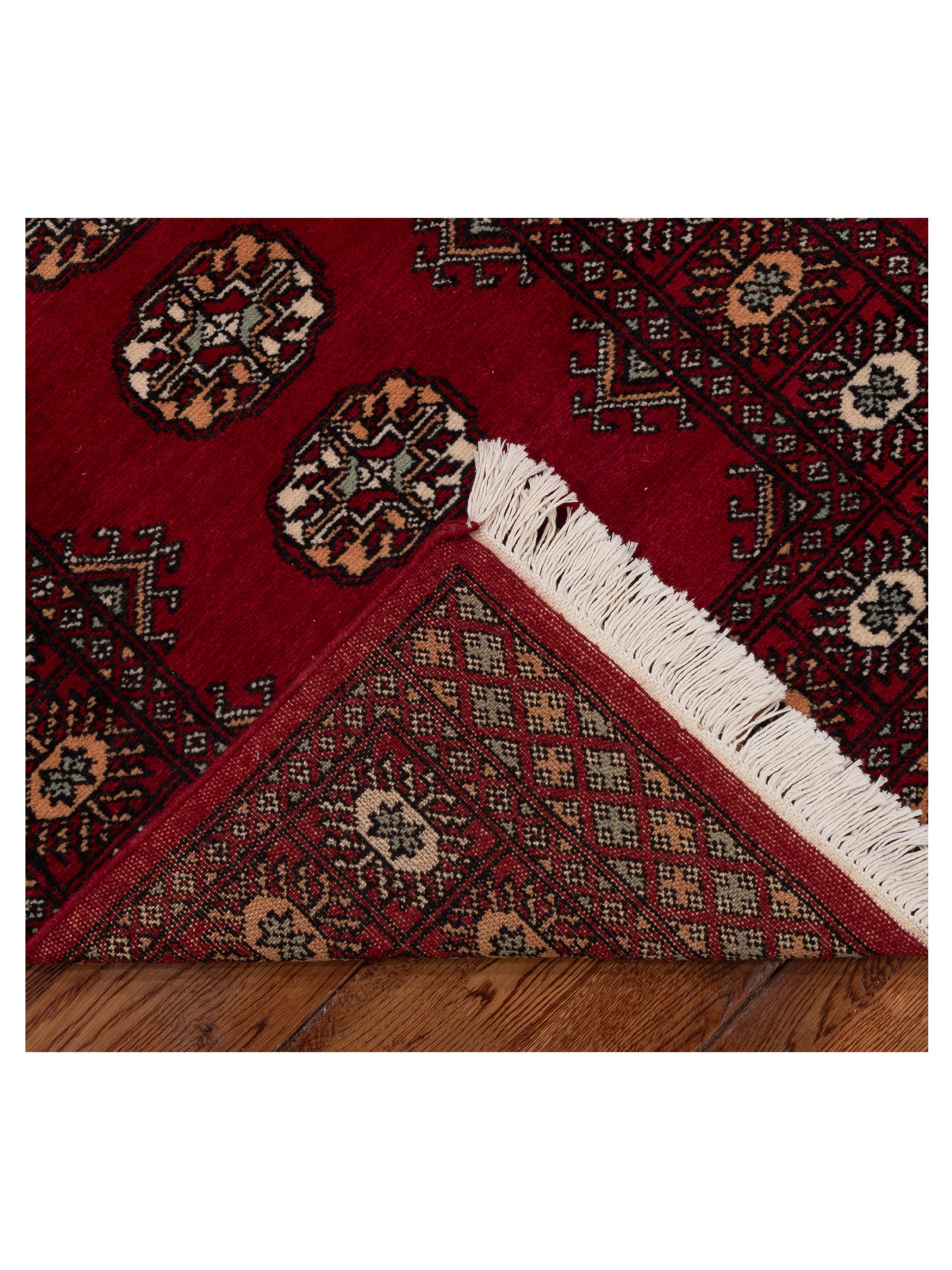 Bokhara 151610 Red Red 2.10x10.4 Hand Knotted Rug