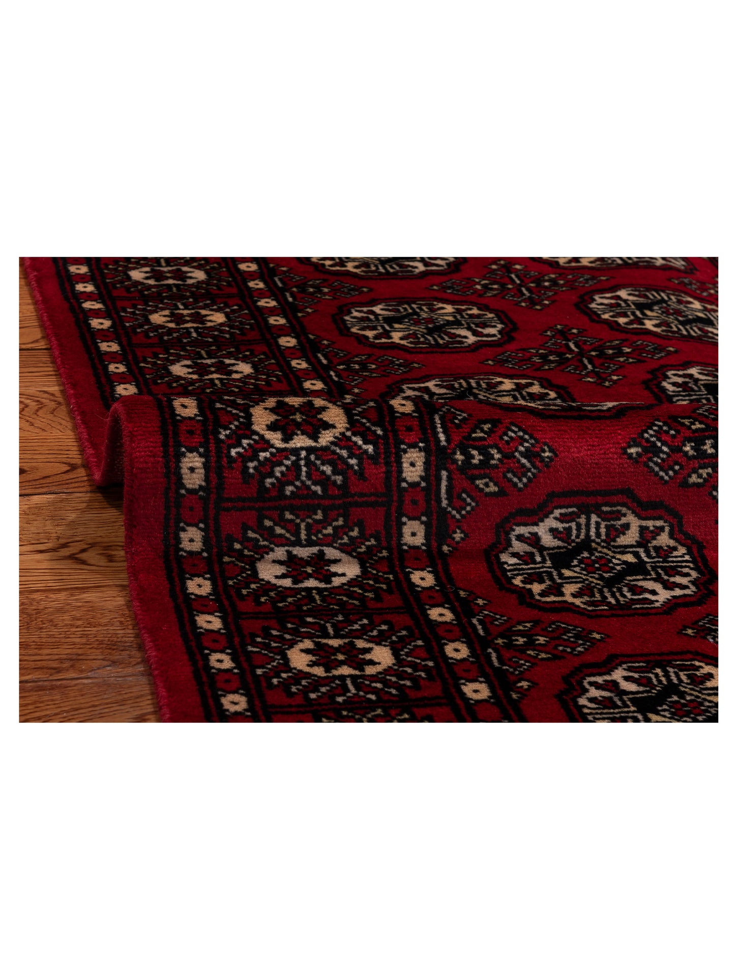Bokhara 151617 Red Red 2.5x10 Hand Knotted Rug