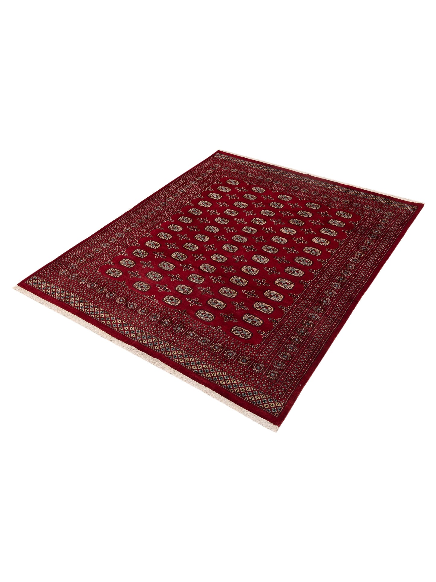 Bokhara 151621 Red Red 8.2x9.8 Hand Knotted Rug