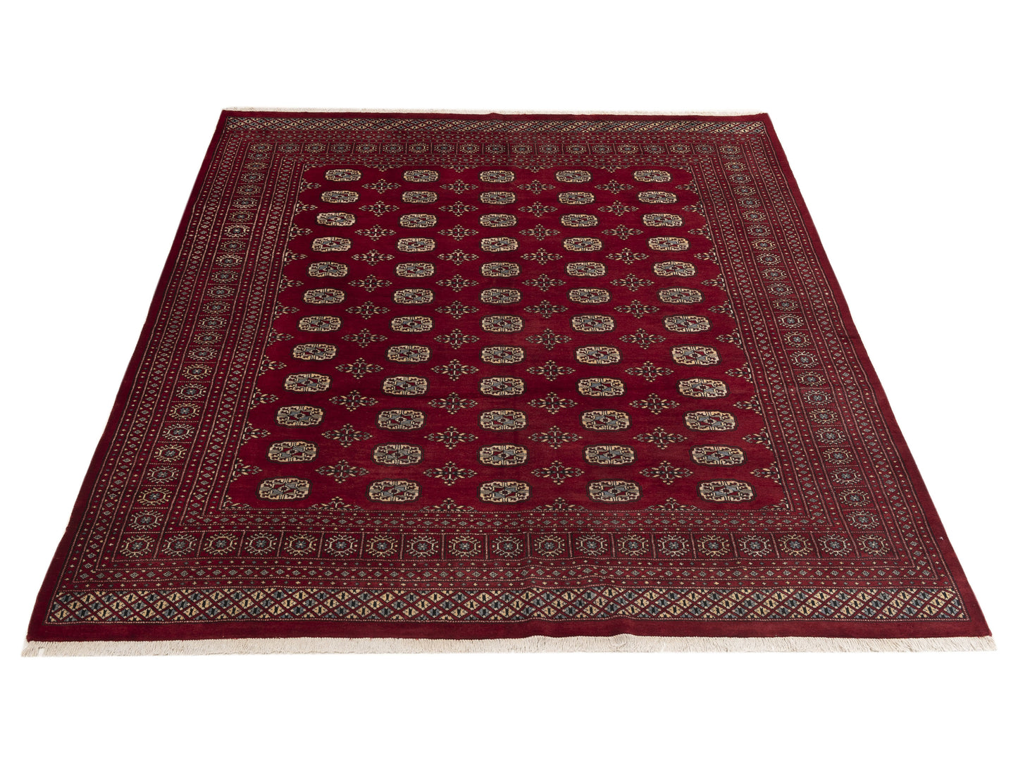 Bokhara 151621 Red Red 8.2x9.8 Hand Knotted Rug