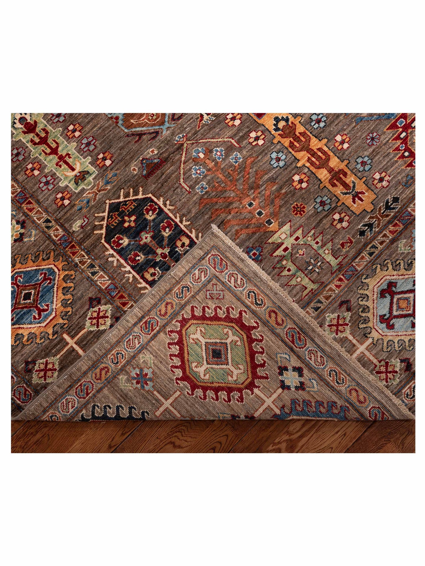 Kars 151709 Brown Brown 8.5x8.10 Hand Knotted Rug