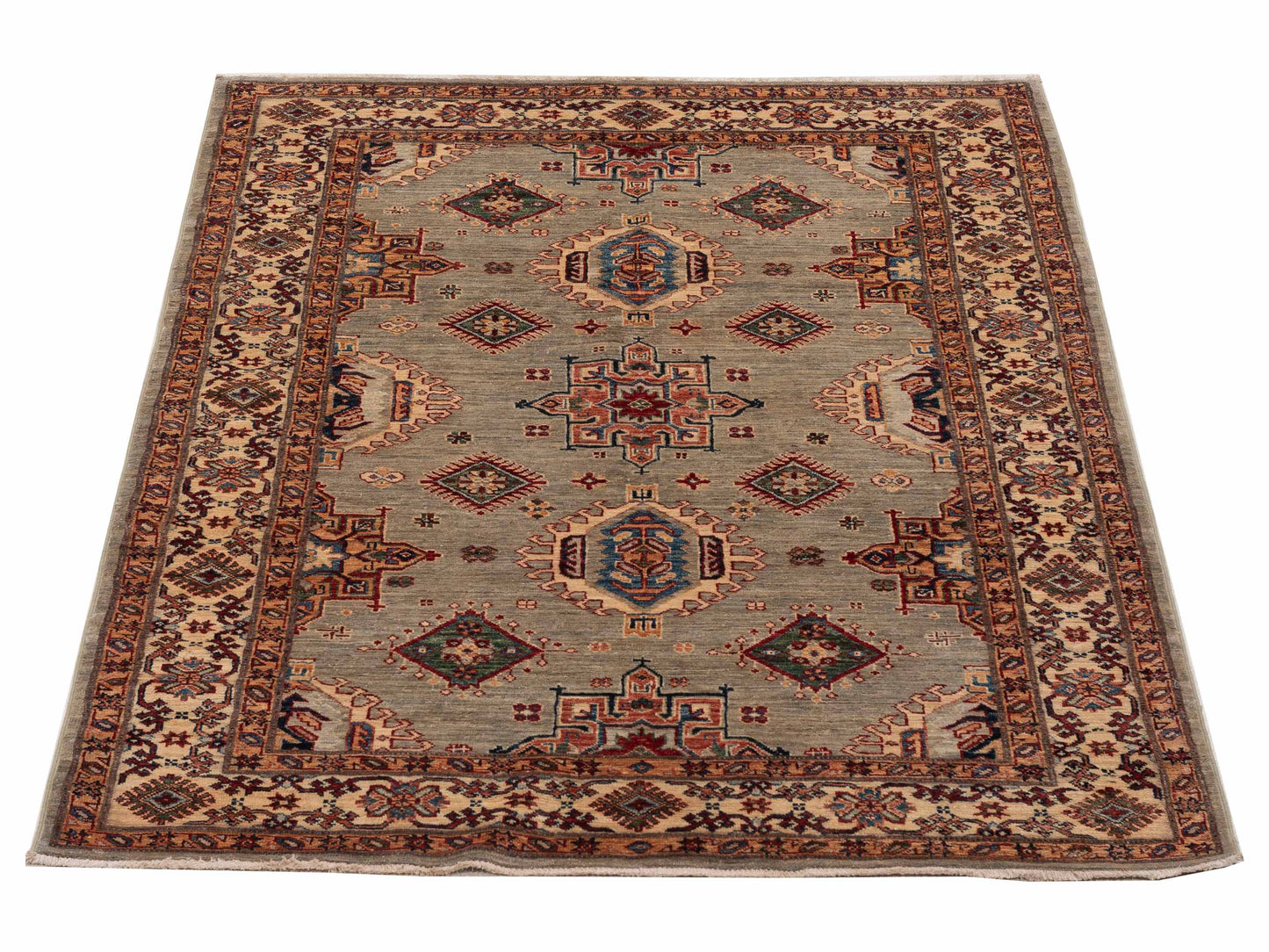 Nomad Kars 151716 Gray Beige Hand Knotted Rug