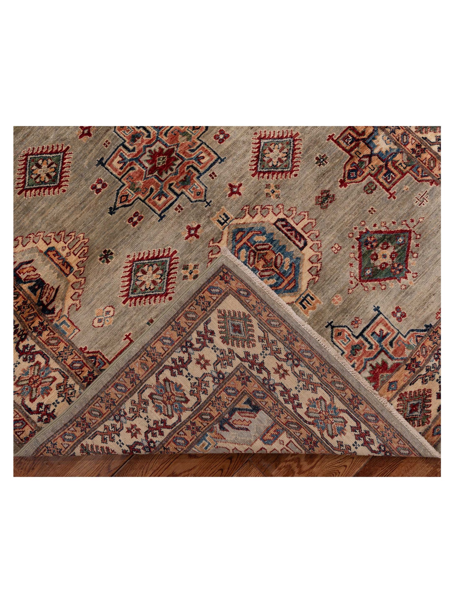 Nomad Kars 151716 Gray Beige Hand Knotted Rug