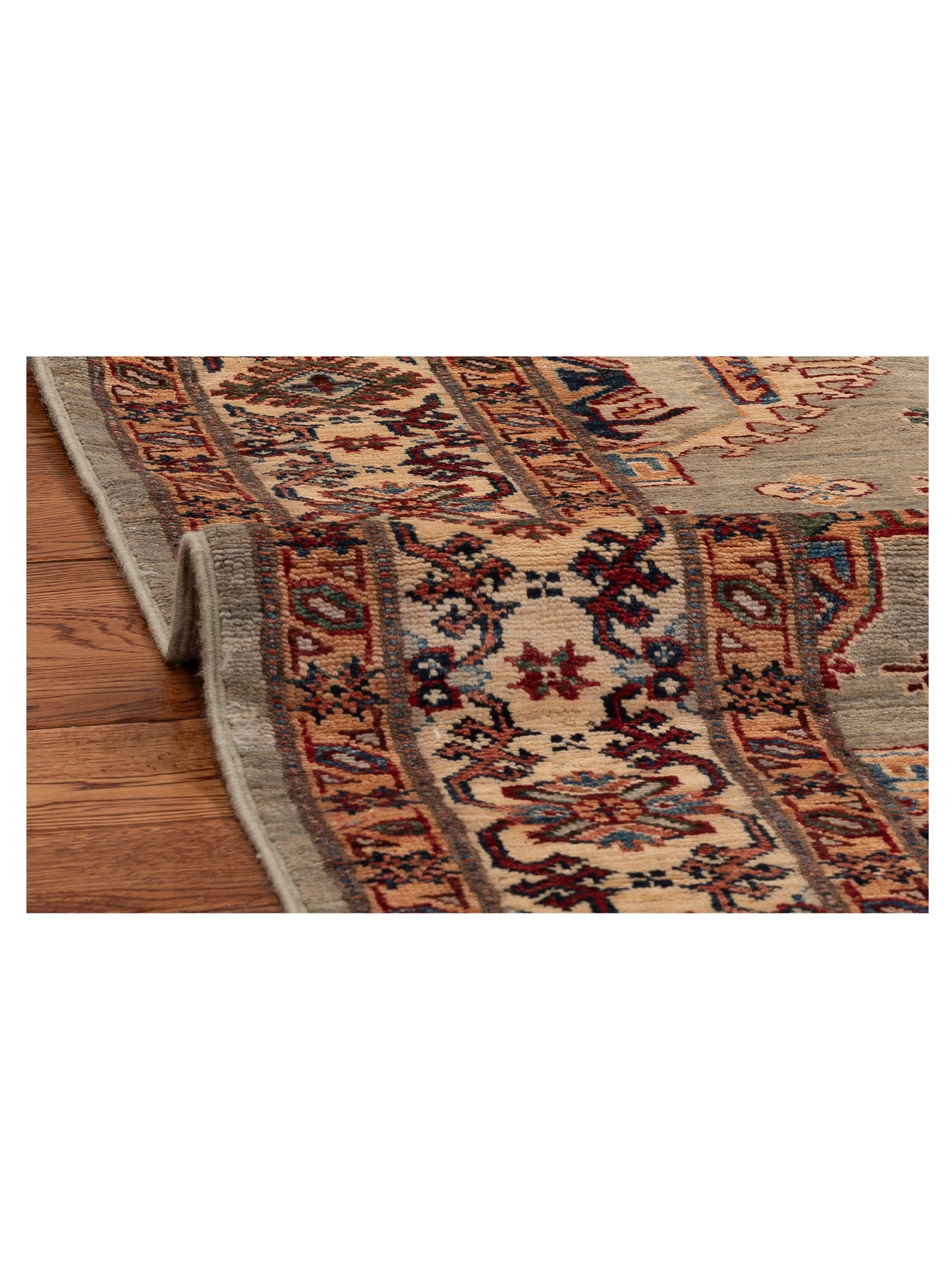 Nomad Kars 151716 Gray Beige Hand Knotted Rug