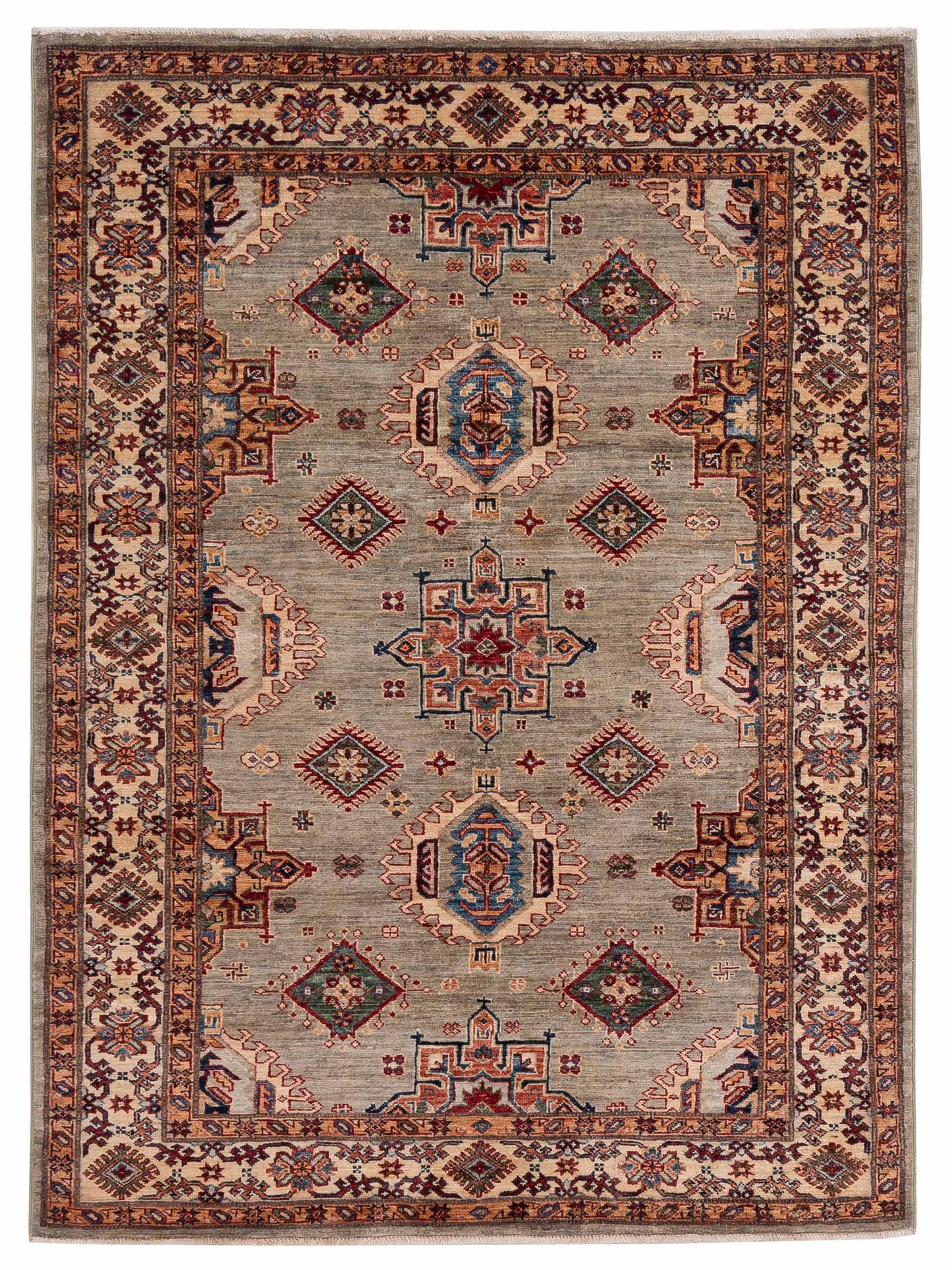 Nomad Kars 151716 Gray Beige Hand Knotted Rug