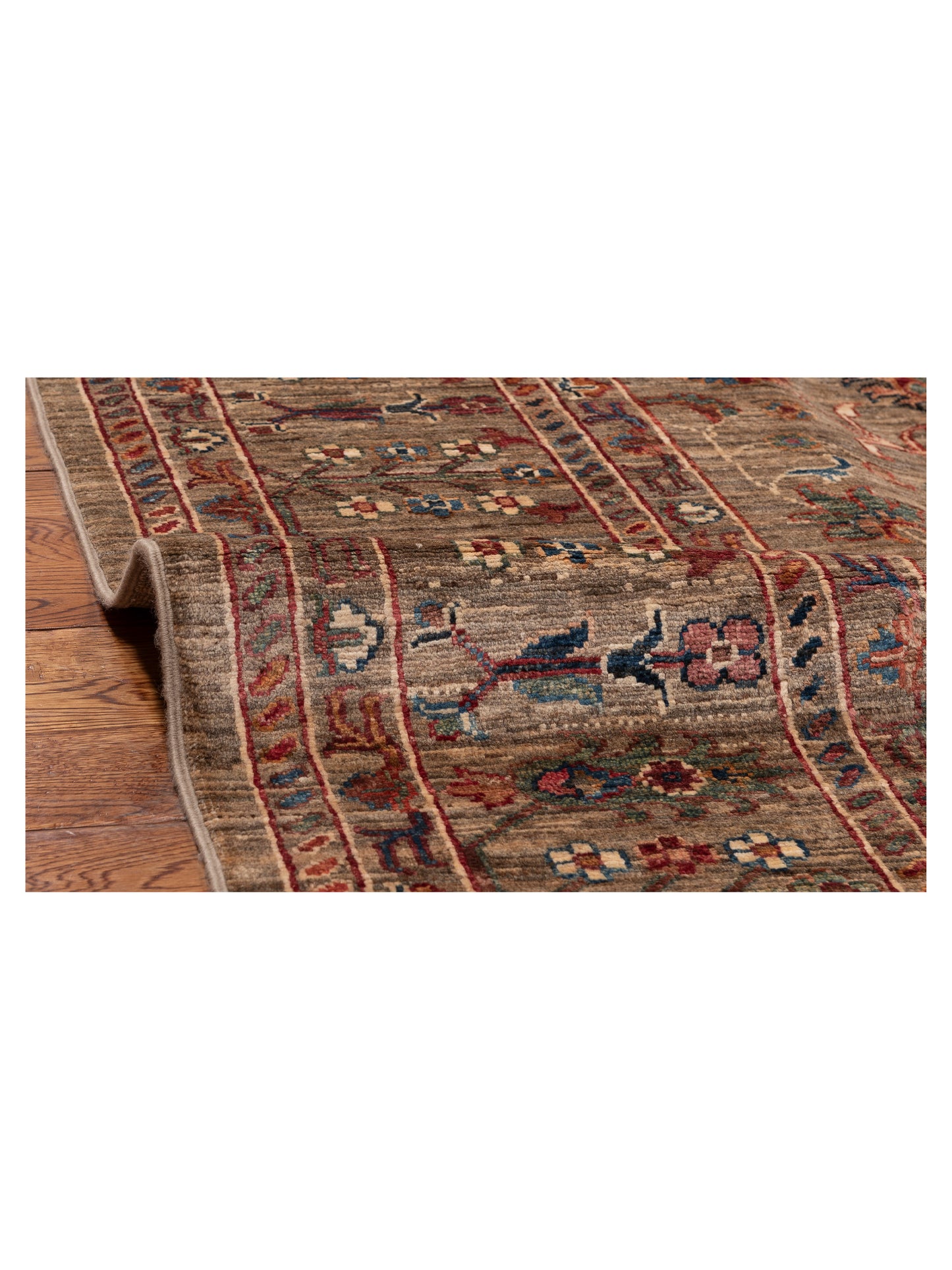 Sultan 151736 Light Brown Light Brown 8.7x11.11 Hand Knotted Rug