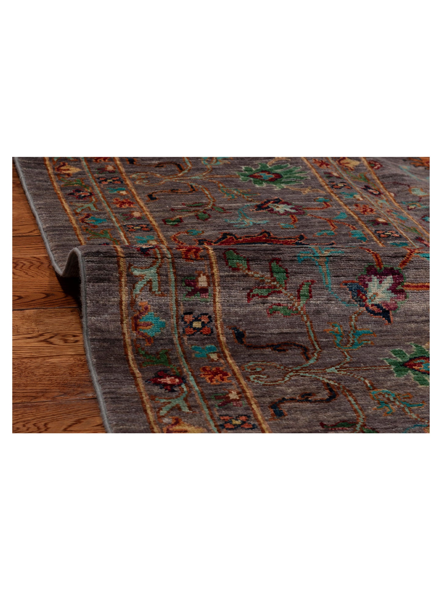 Sultan 151738 Gray Gray 9.2x12.2 Hand Knotted Rug