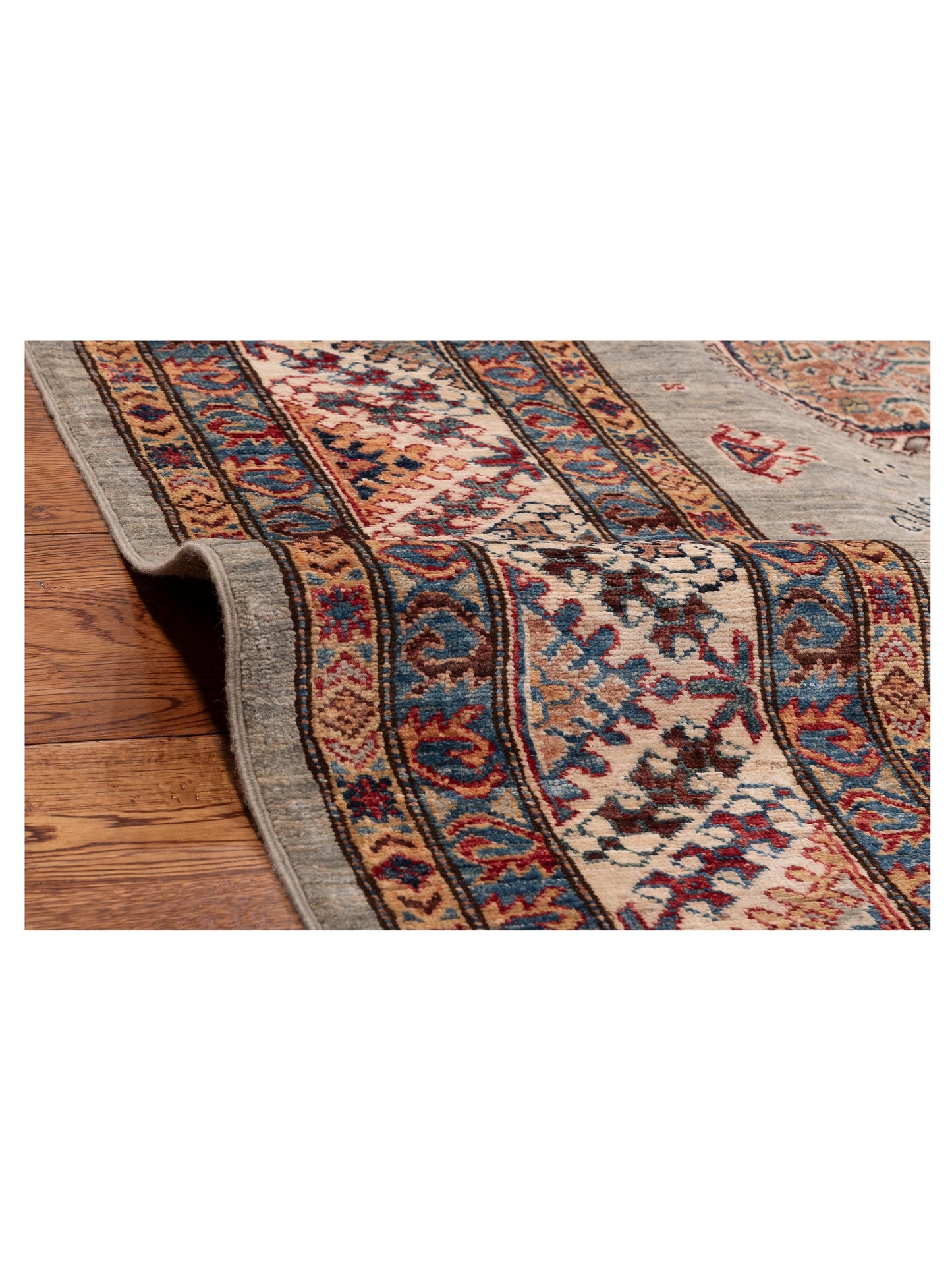 Kars 151749 Light Gray Ivory 8.3x9.6 Hand Knotted Rug