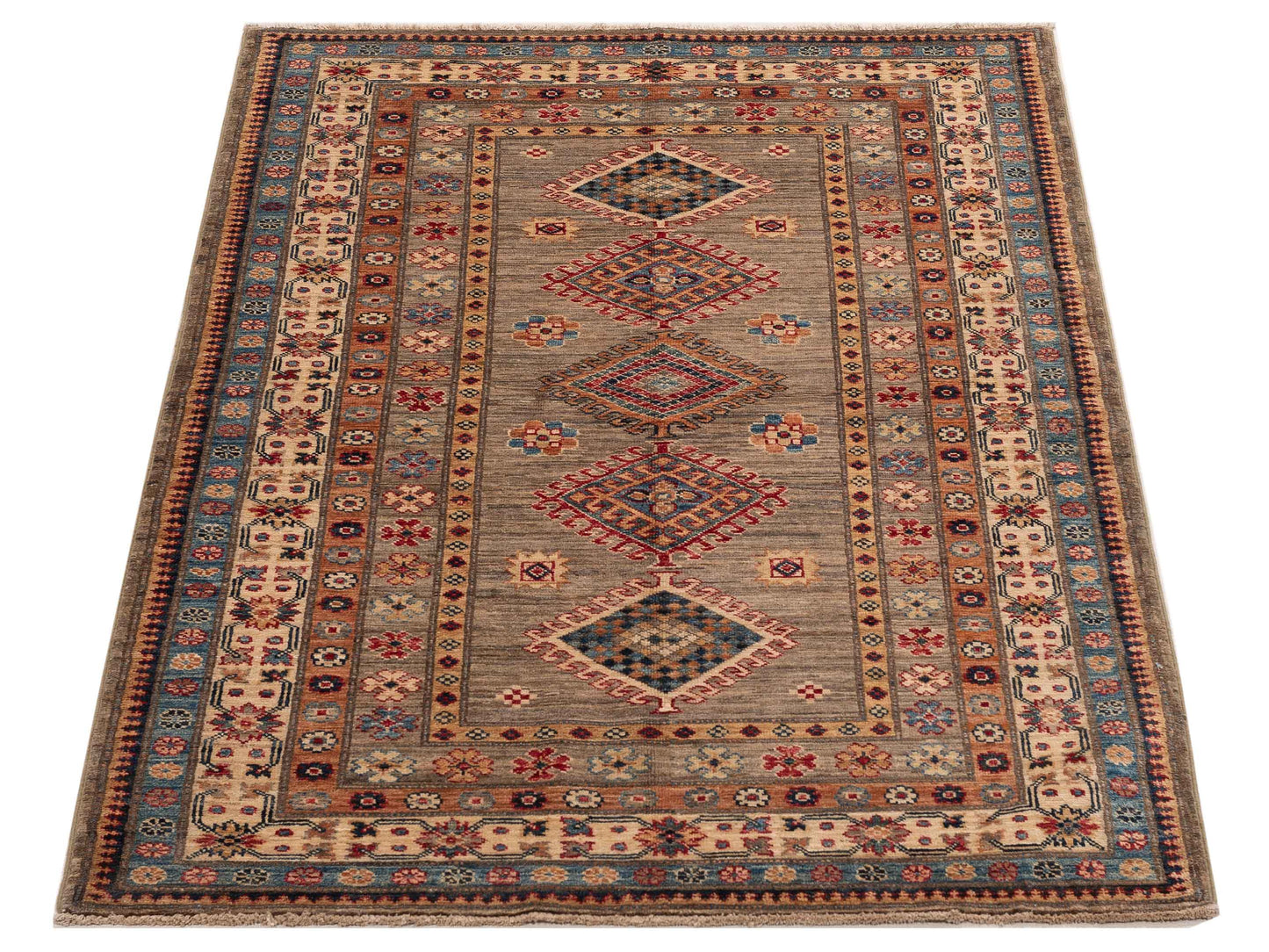 Kars 151774 Multi Multi 3.11x6.1 Hand Knotted Rug