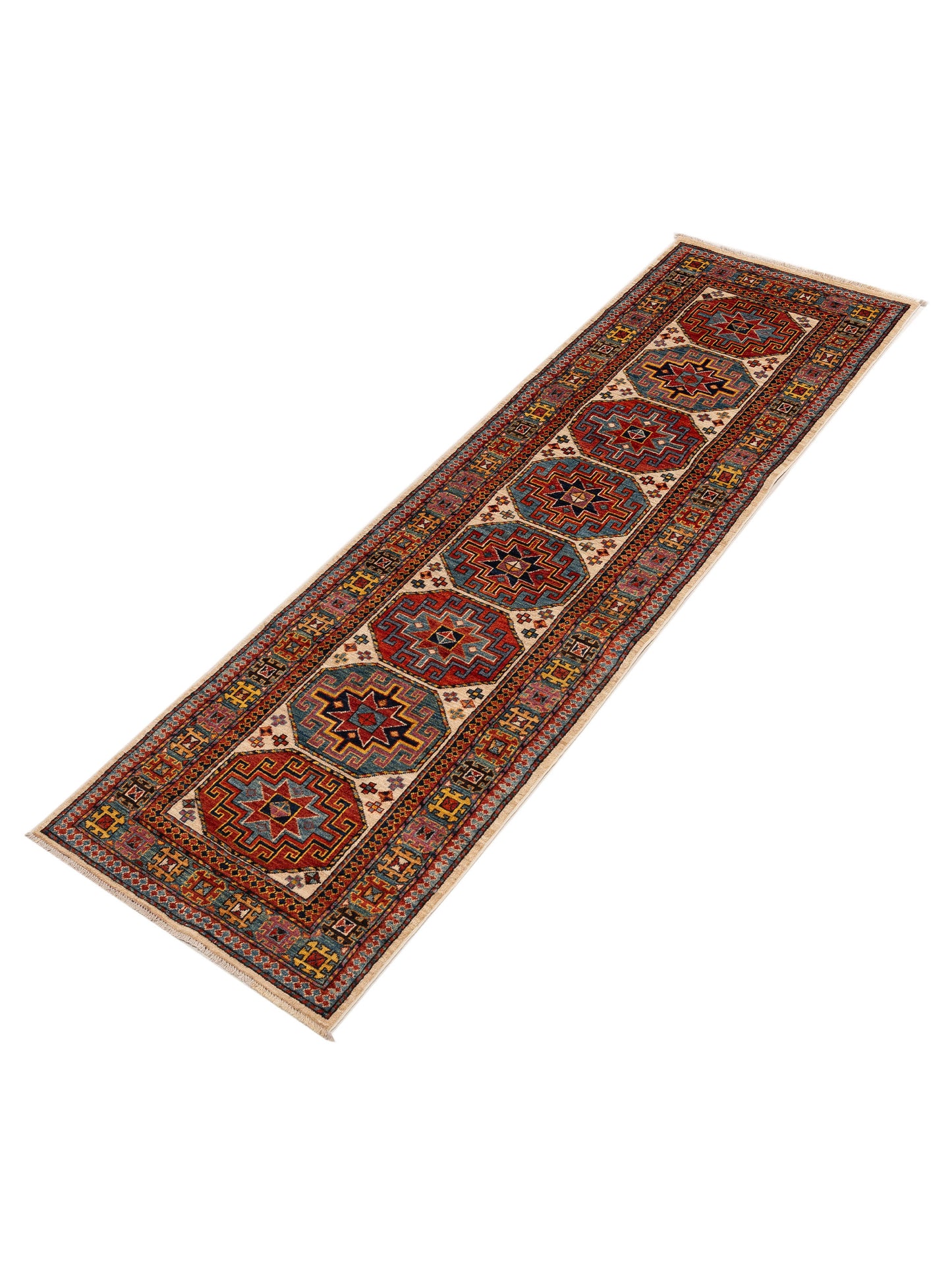 Laila 151861 Multi Multi 2.9x9.8 Hand Knotted Rug