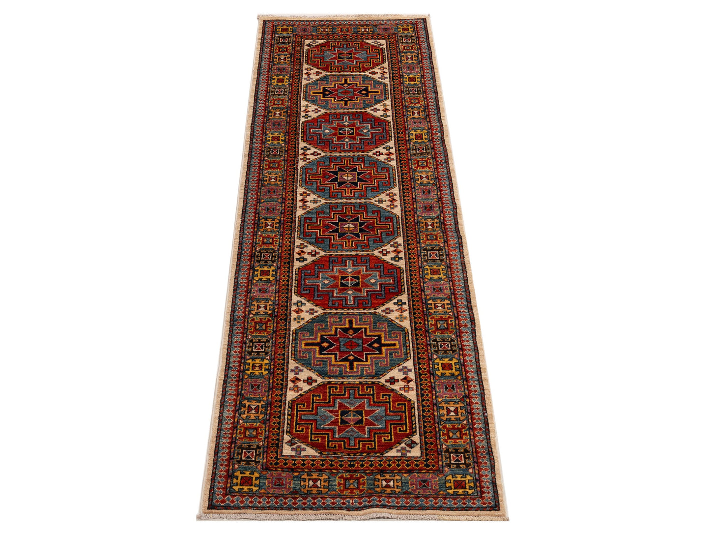 Laila 151861 Multi Multi 2.9x9.8 Hand Knotted Rug