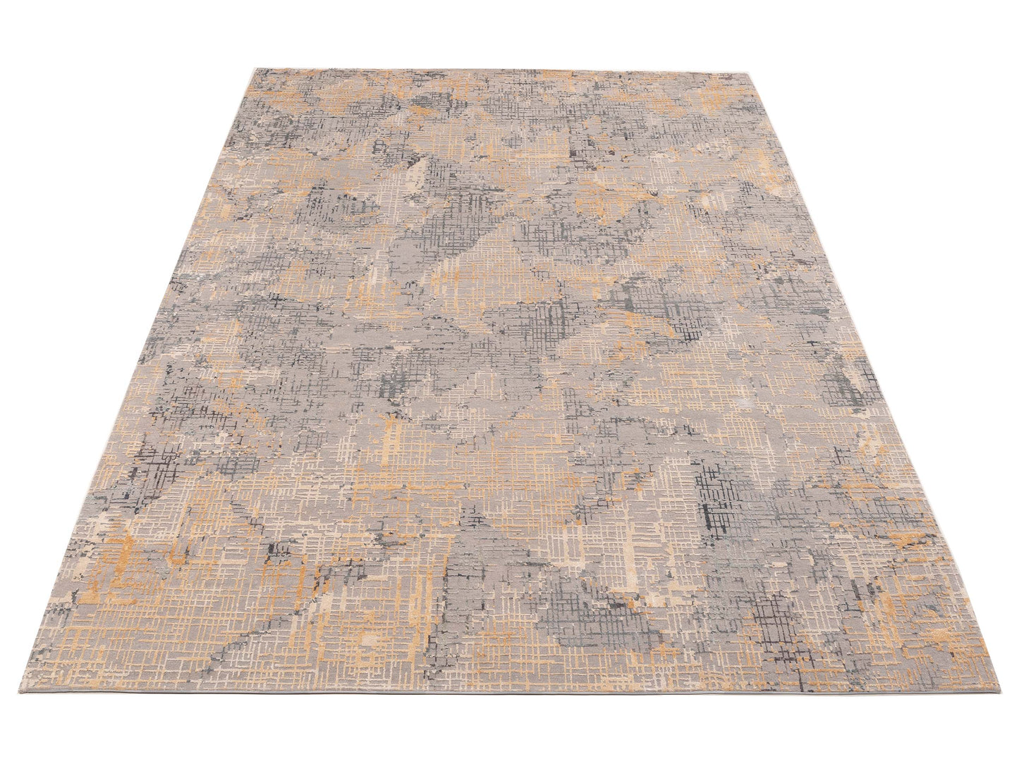 Dazzling 151881 Gray Gold 9.1x12.2 Hand Knotted Rug