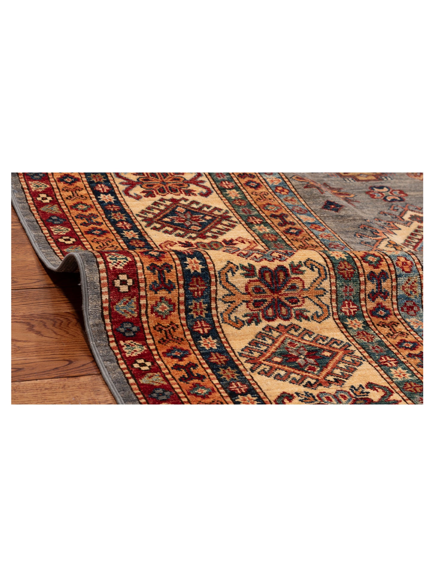 Kars 151893 Gray Ivory 8.1x9.9 Hand Knotted Rug