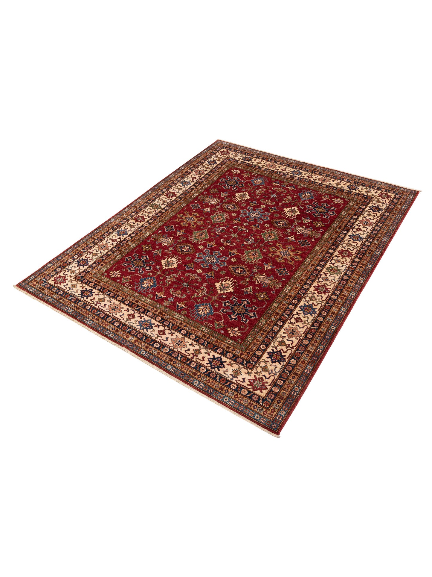 Kars 151918 Red Ivory 8x10 Hand Knotted Rug