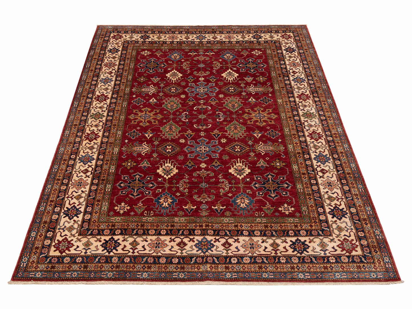 Kars 151918 Red Ivory 8x10 Hand Knotted Rug