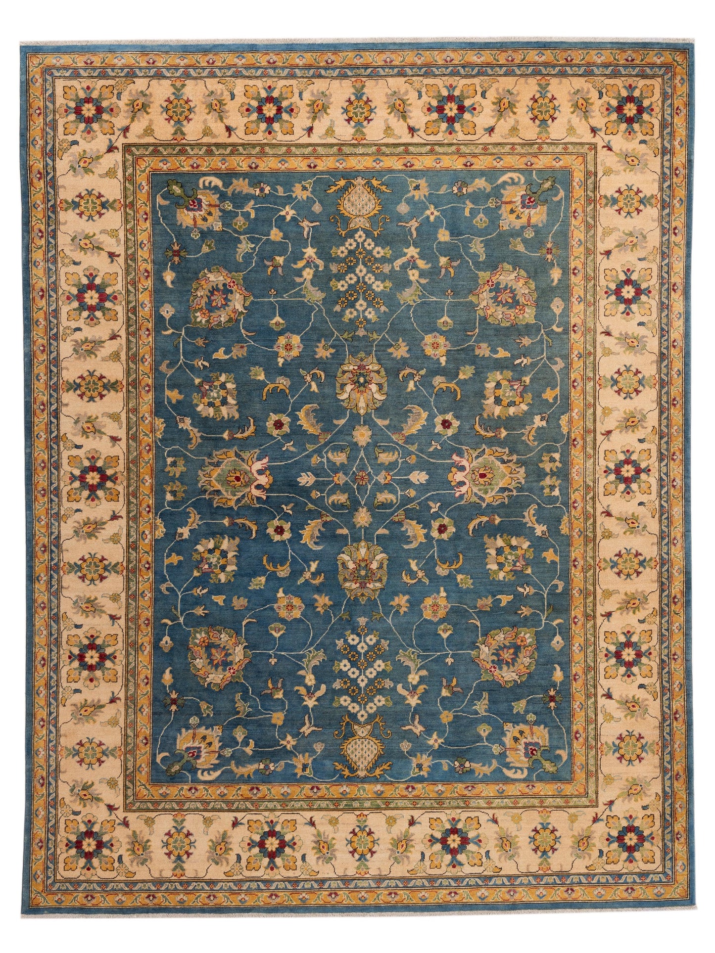 Nomad Kazak Blue Ivory Tribal