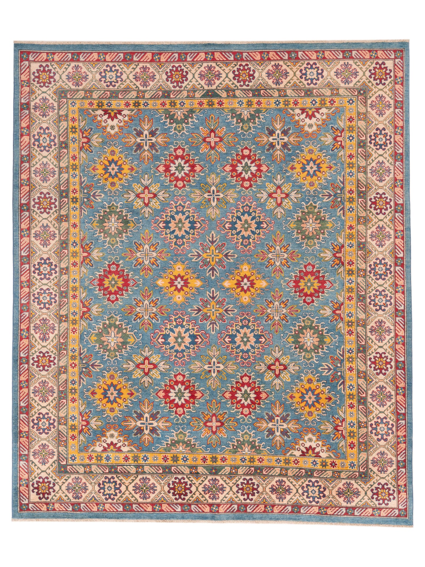 Nomad Kazak Blue Ivory Tribal