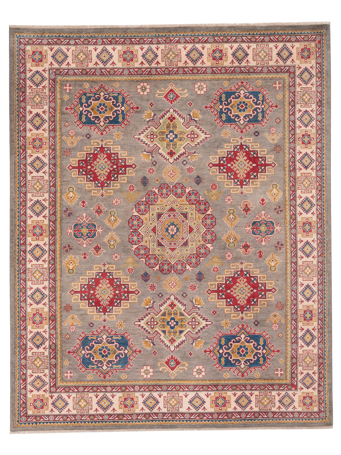 Nomad Kazak Gray Ivory Tribal