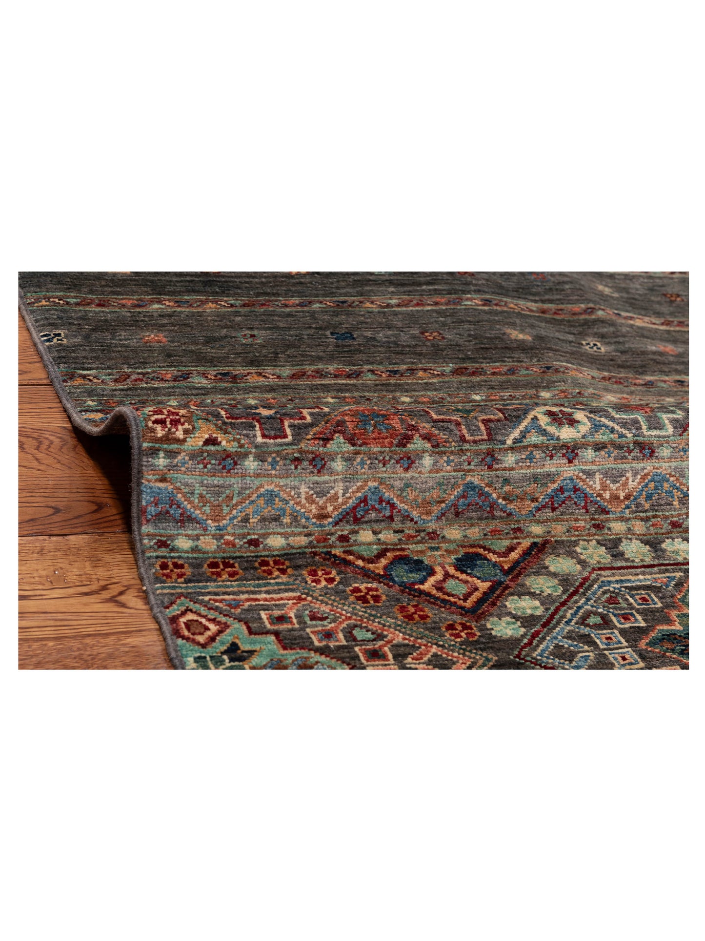 Horosan 151948 Gray Gray 8.4x9.8 Hand Knotted Rug