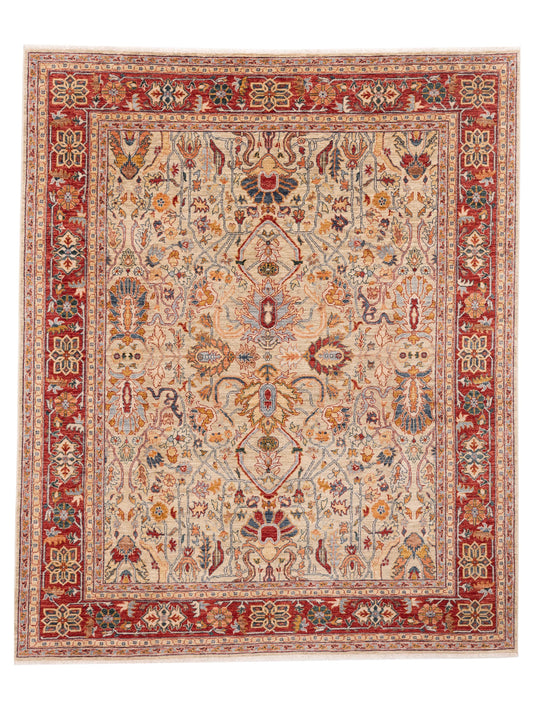 Pasha Elvan  Beige Red Traditional