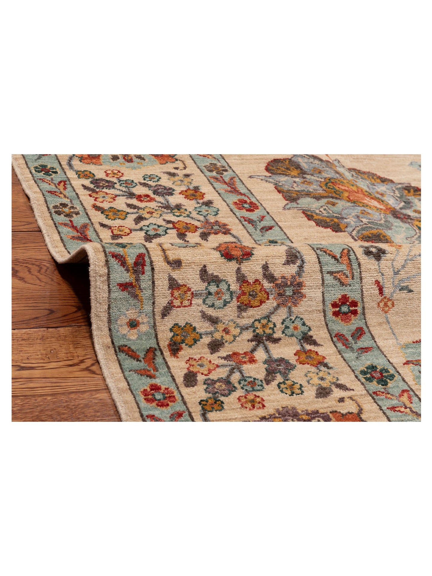 Elvan Hatmi Ivory Ivory 8.3x9.11 Hand Knotted Rug