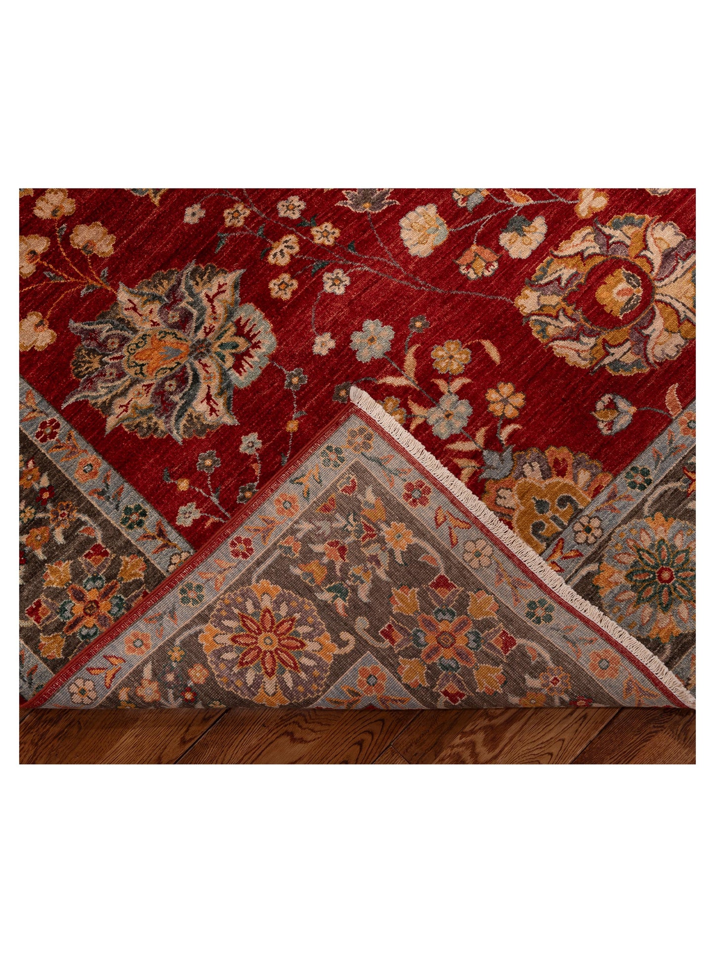 Elvan Hatmi Red Brown 8x9.10 Hand Knotted Rug