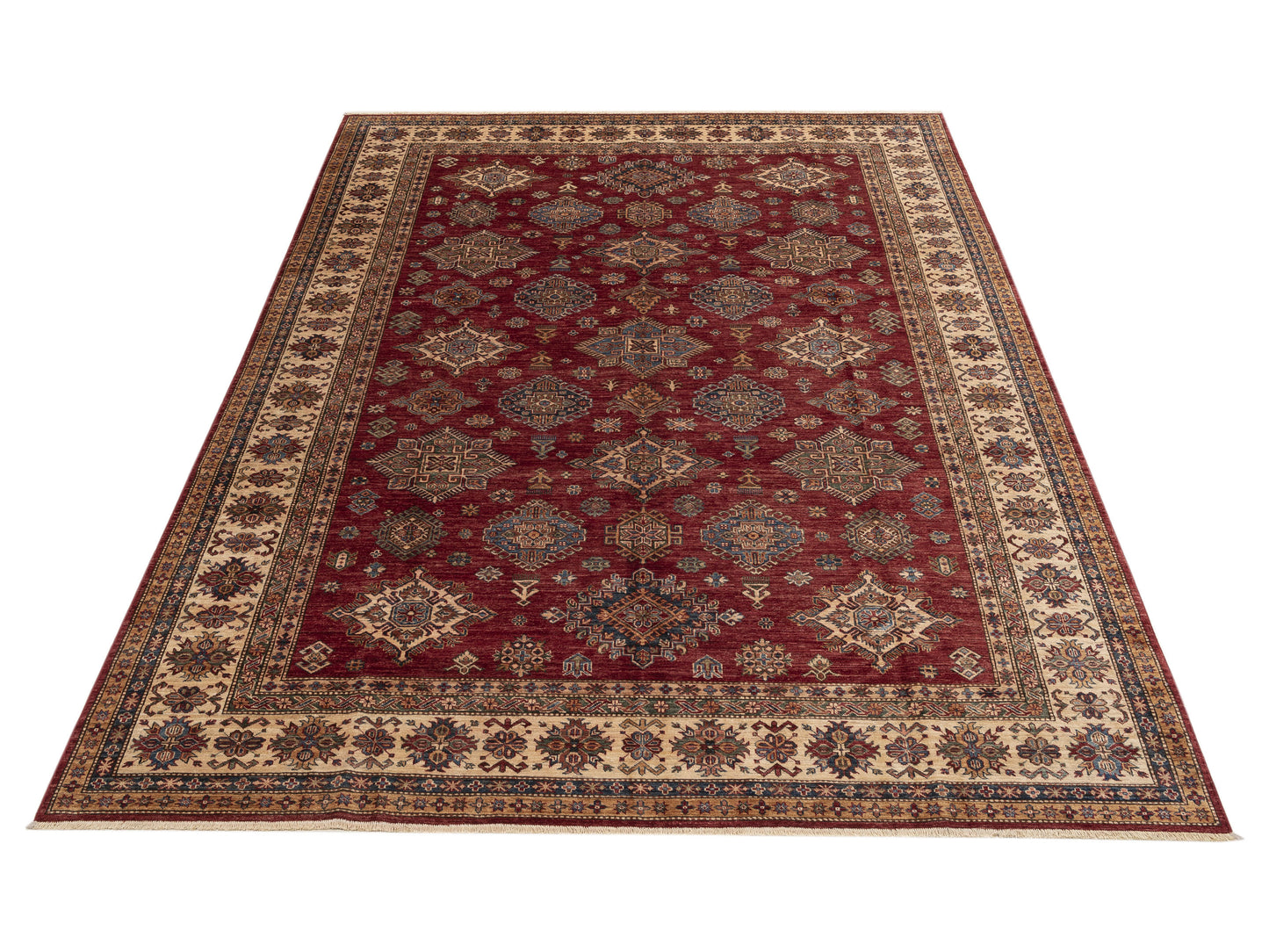 Kars 152003 Red Ivory 8.10x12 Hand Knotted Rug