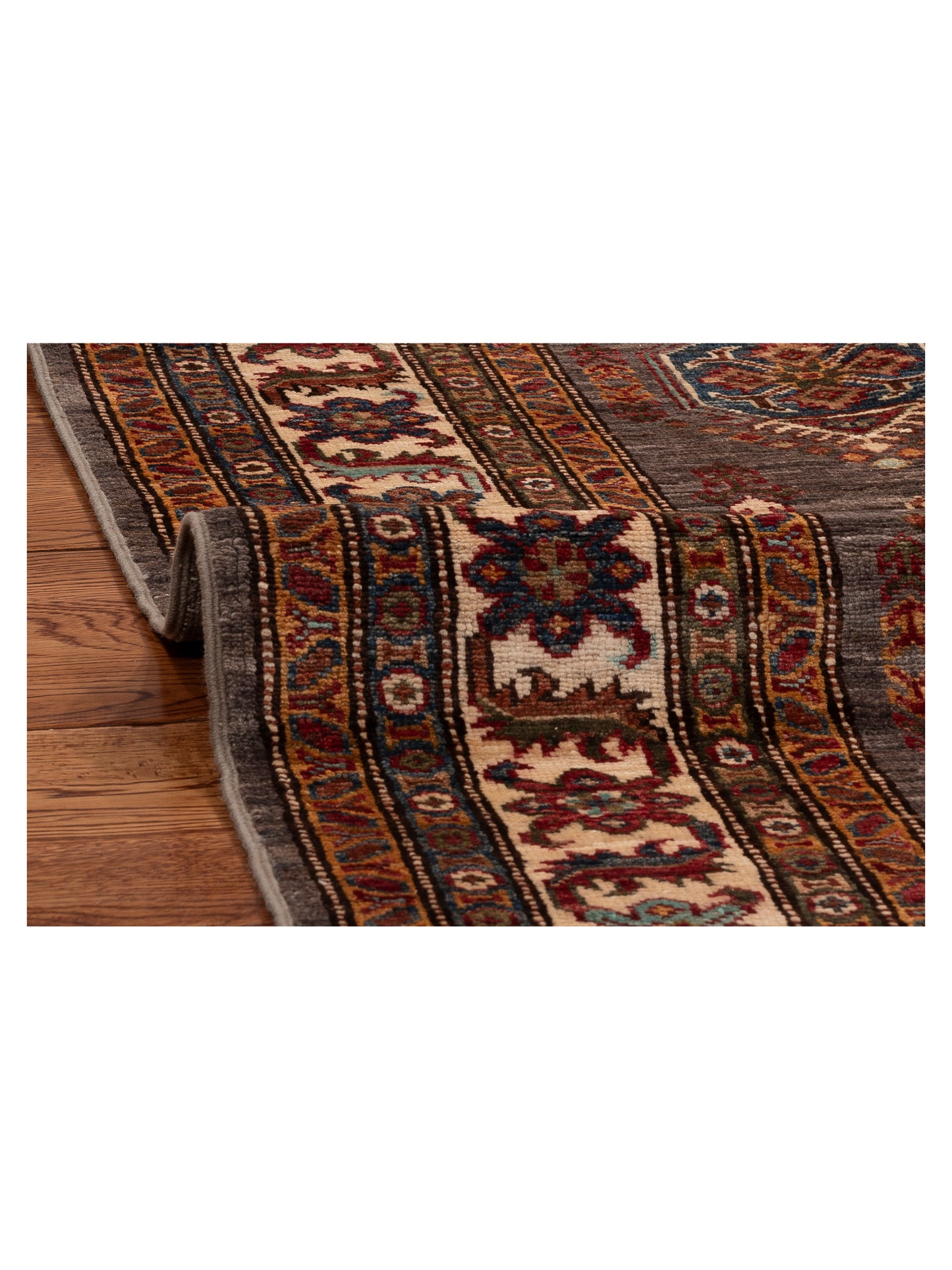 Kars 152036 Gray Ivory 3.11x5.8 Hand Knotted Rug