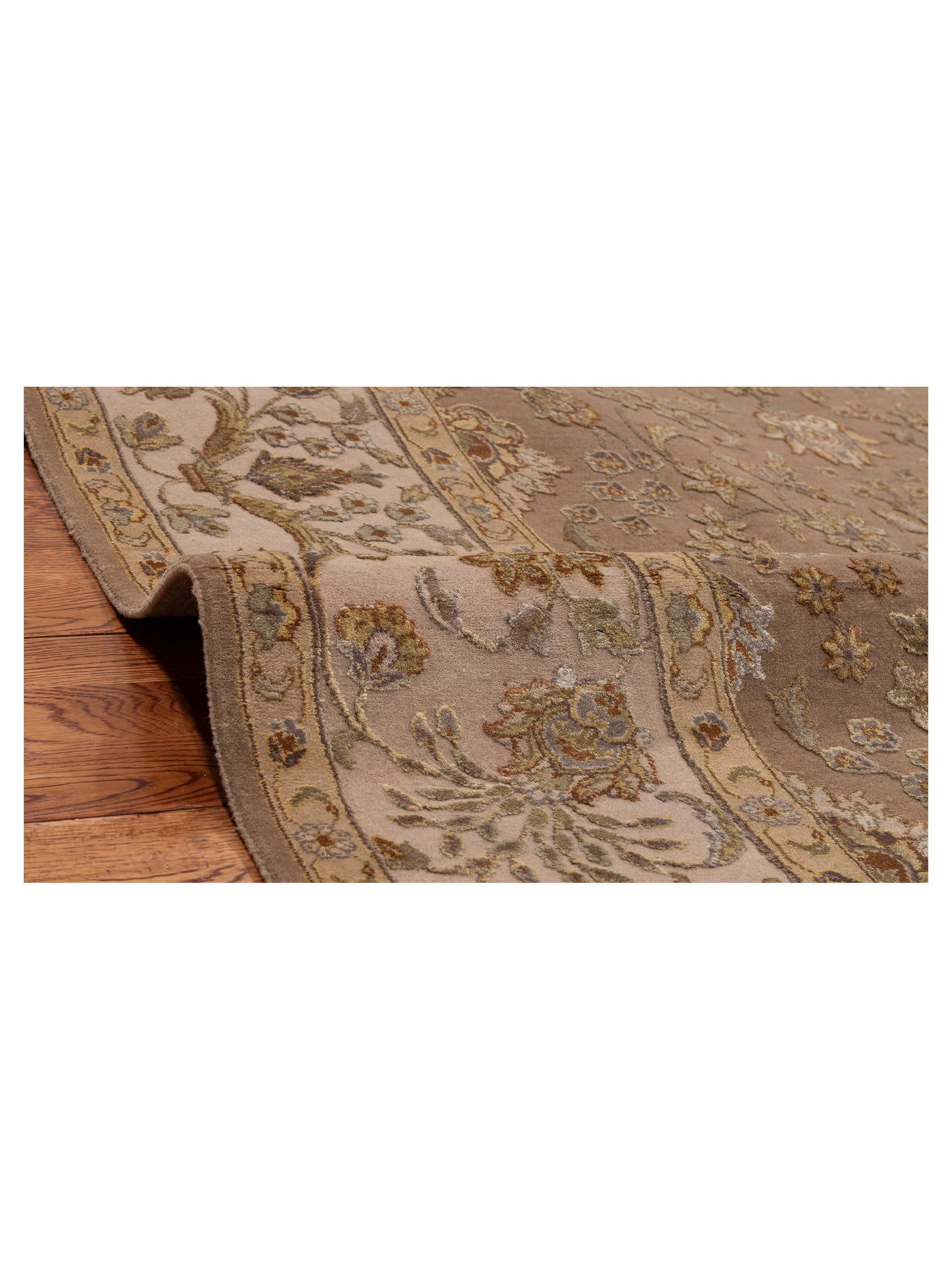 Imperial Silk 152112 Brown Ivory 7.11x10 Hand Knotted Rug