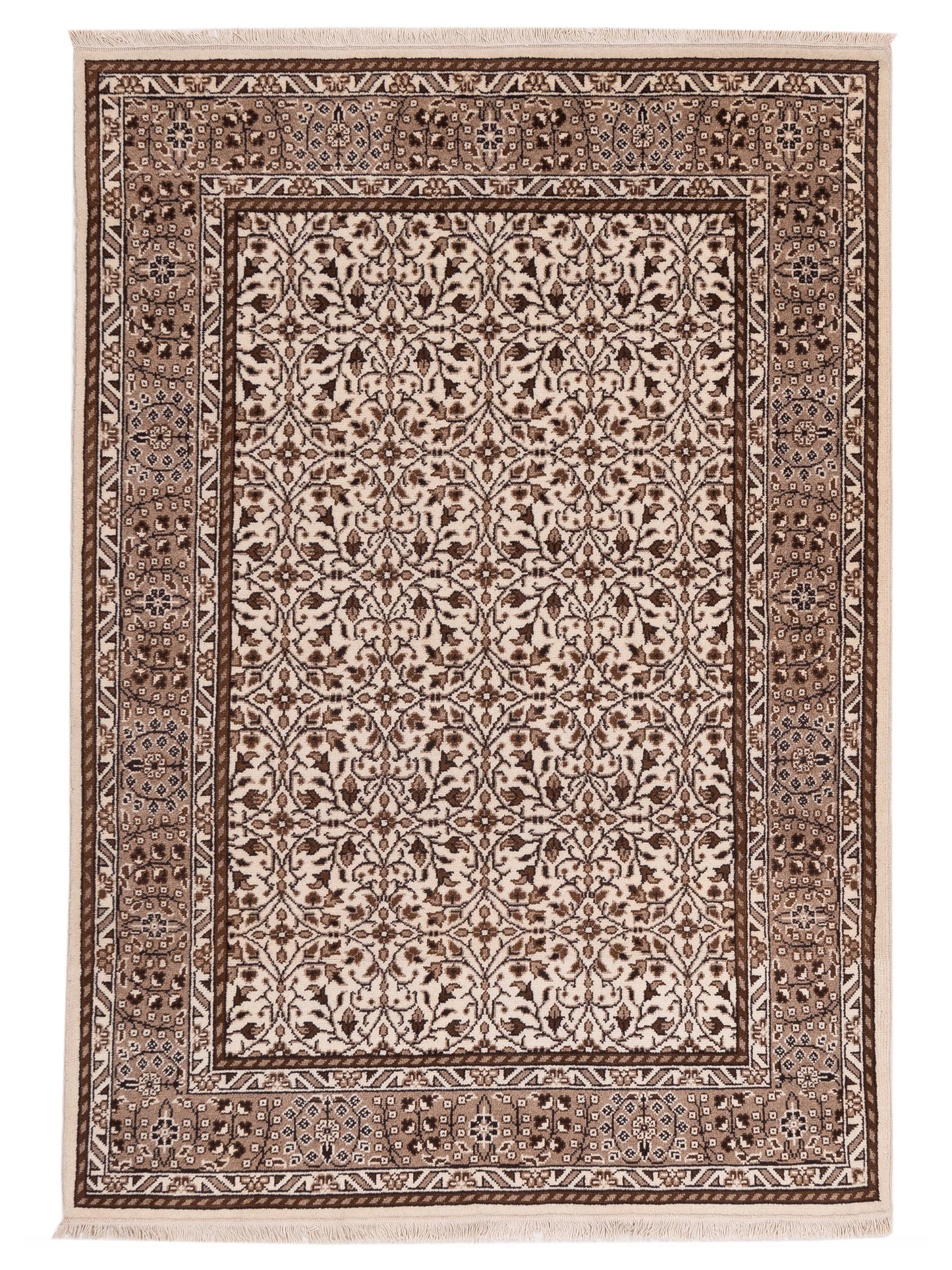 Pasha Kayseri Ivory Light Brown Traditional