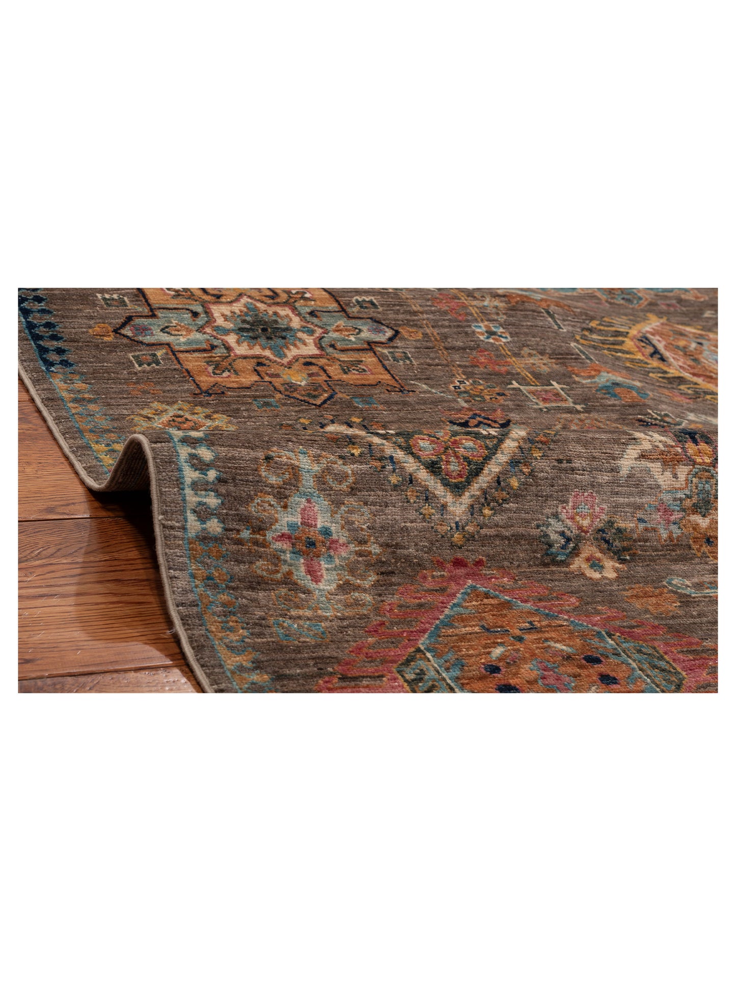 Super Kars 152167 Brown Brown 5.5x7.8 Hand Knotted Rug