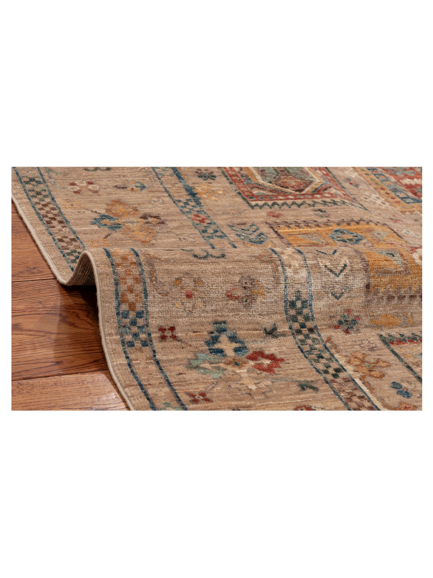 Artisan Kars 152182 Brown Brown 4.11x6.6 Hand Knotted Rug
