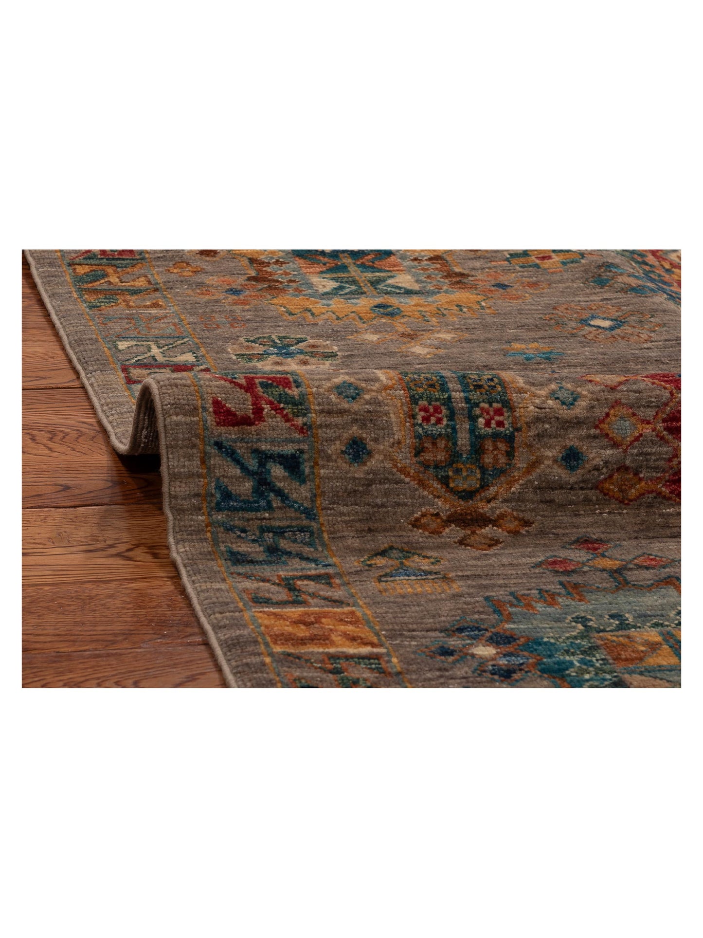 Super Kars 152190 Brown Brown 4.10x6.9 Hand Knotted Rug