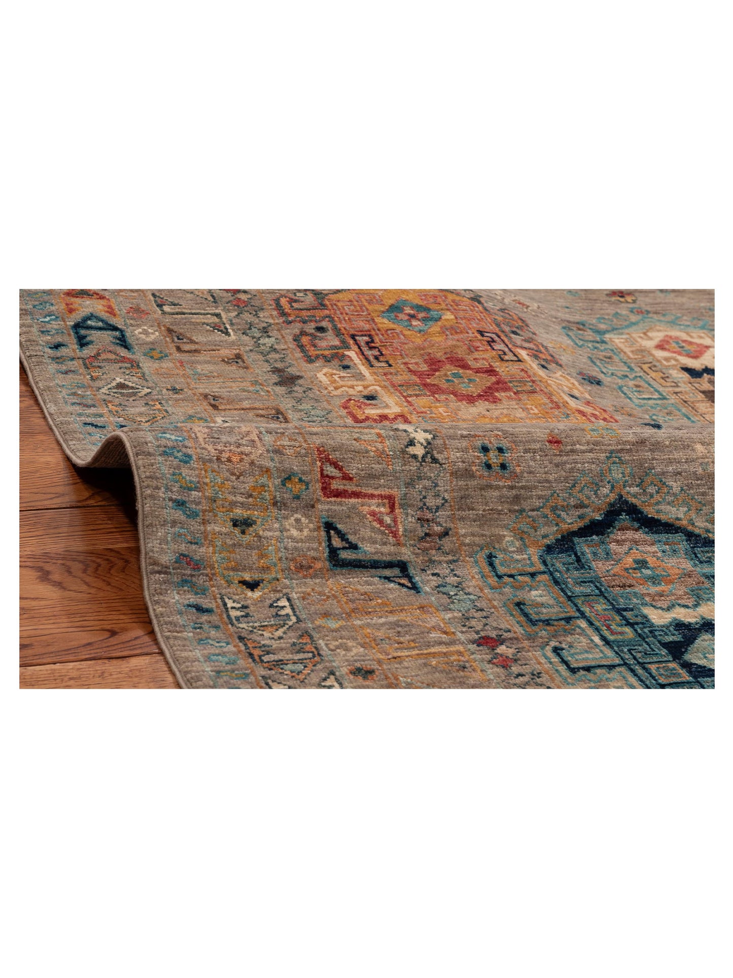 Super Kars 152191 Gray Gray 4.9x6.6 Hand Knotted Rug