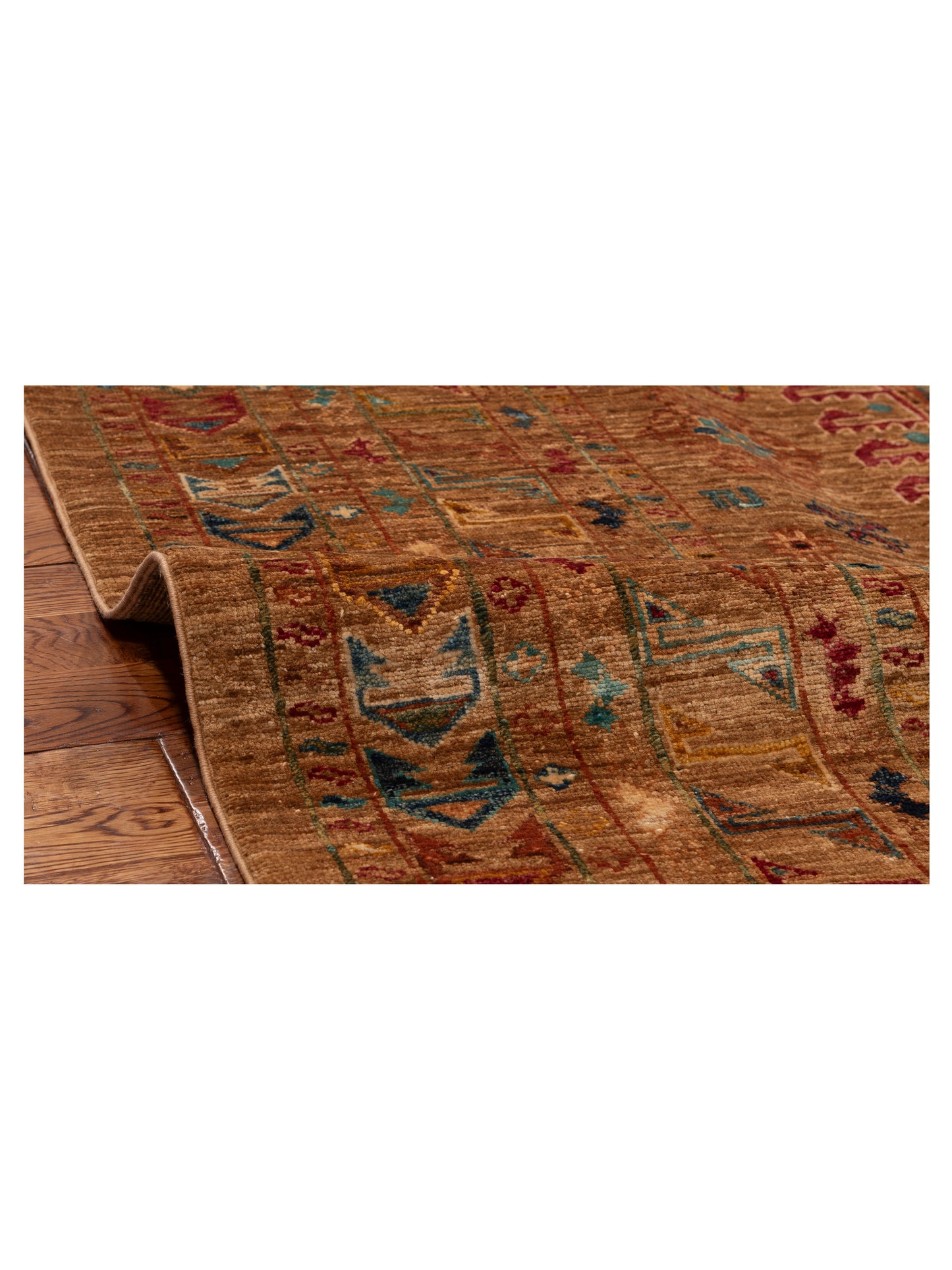 Super Kars 152217 Brown Gold 8.2x10 Hand Knotted Rug