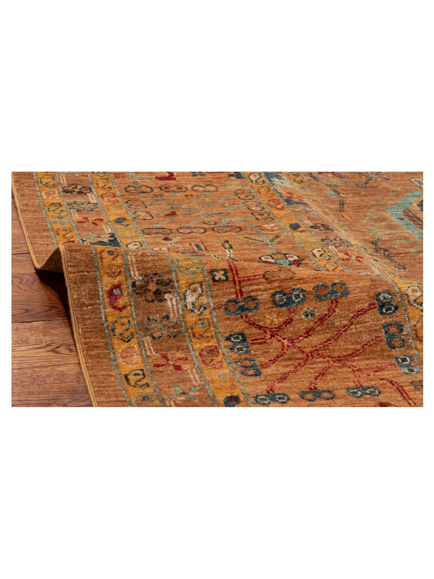 Super Kars 152226 Brown Gold 8.9x11.10 Hand Knotted Rug
