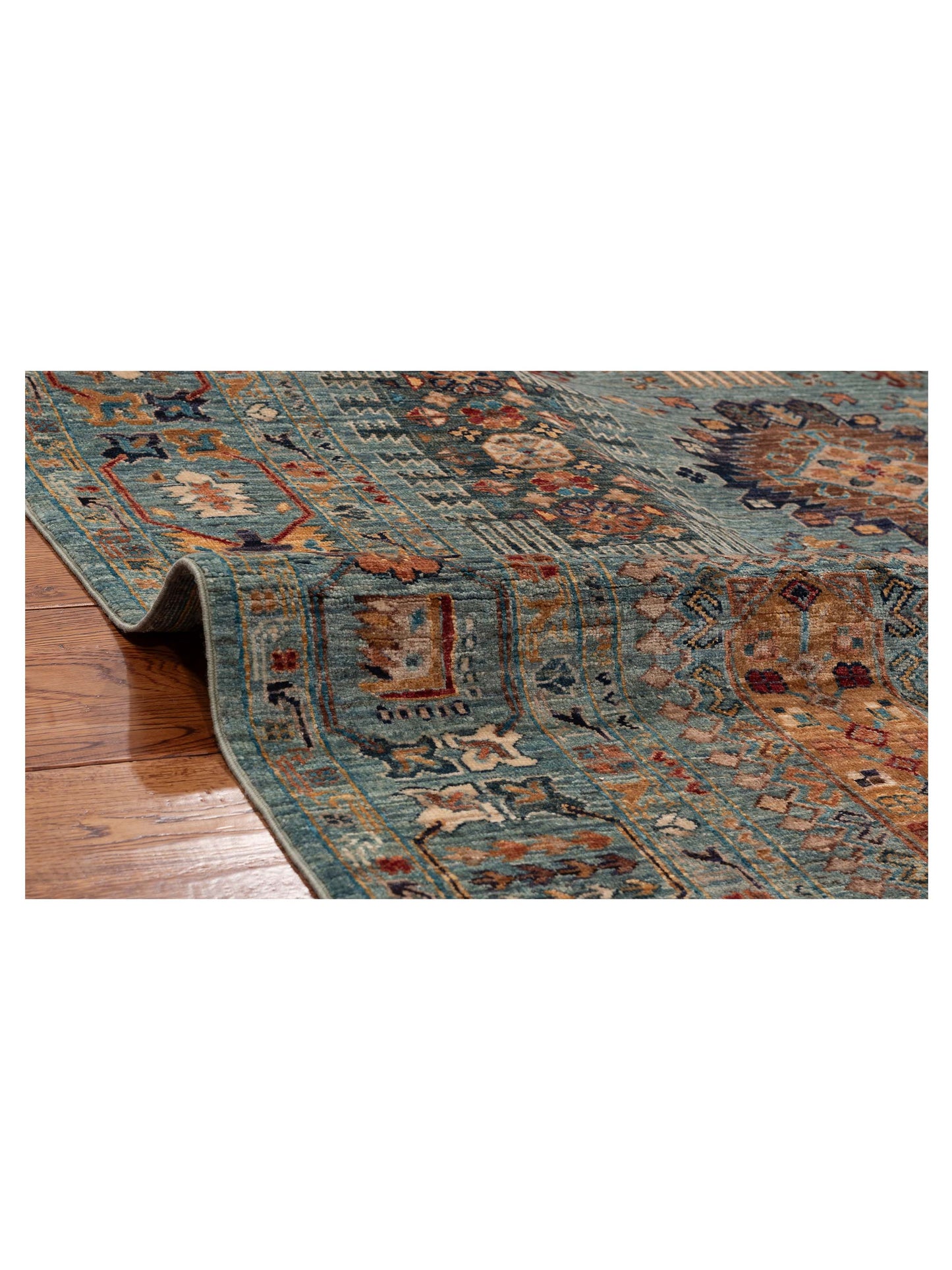 Super Kars 152245 Blue Blue 5.7x7.1 Hand Knotted Rug