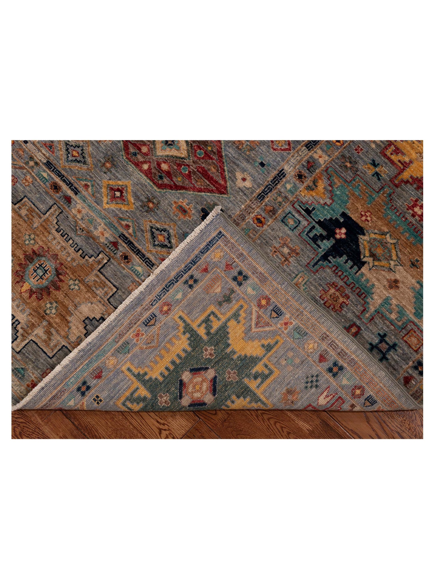 Super Kars 152258 Gray Gray 5.6x7.3 Hand Knotted Rug