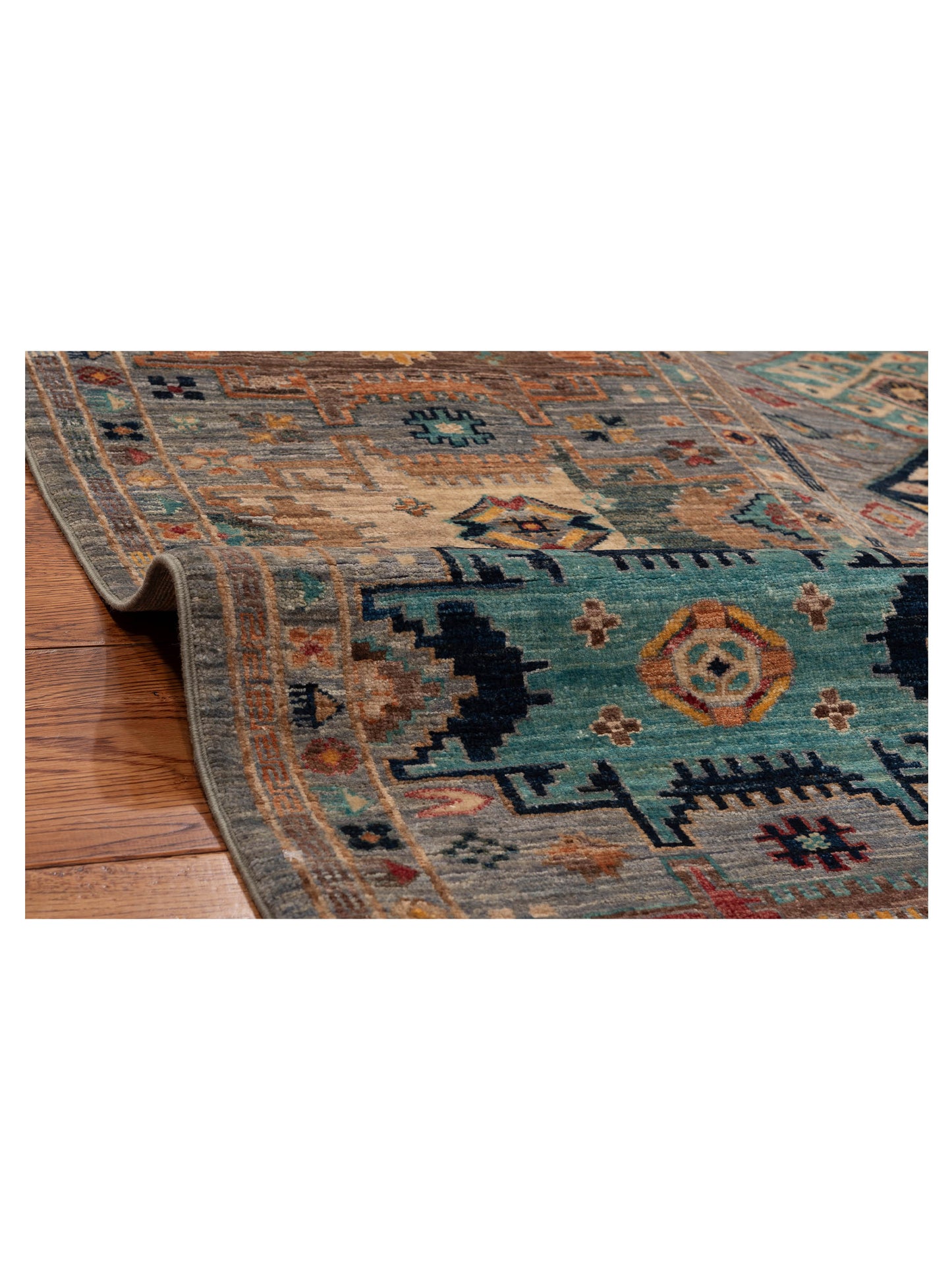 Super Kars 152258 Gray Gray 5.6x7.3 Hand Knotted Rug