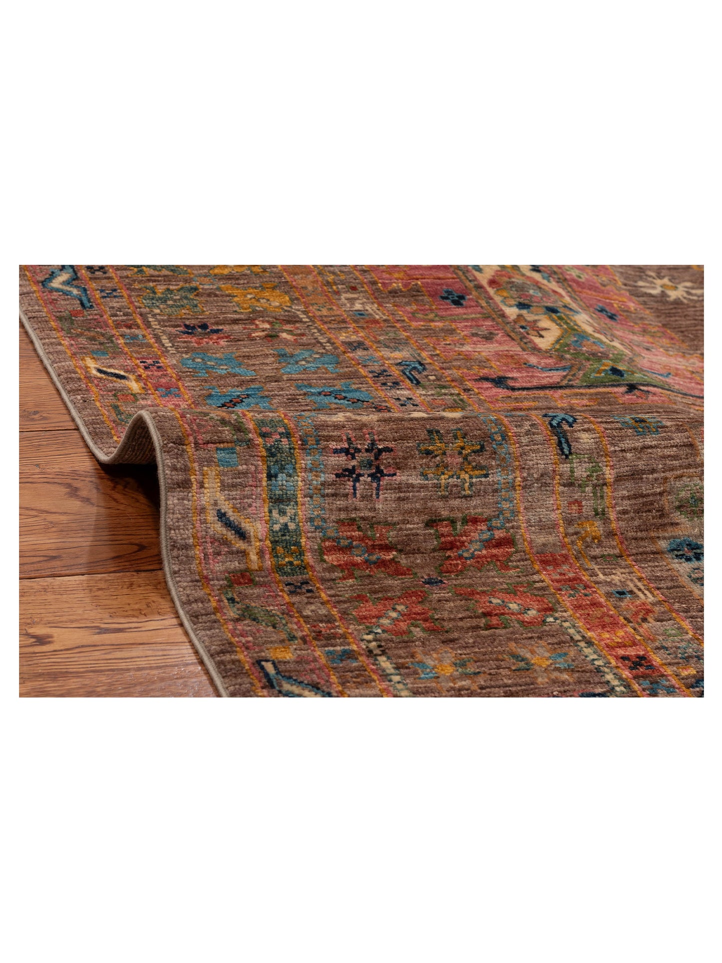 Super Kars 152261 Brown Brown 5.6x7.11 Hand Knotted Rug