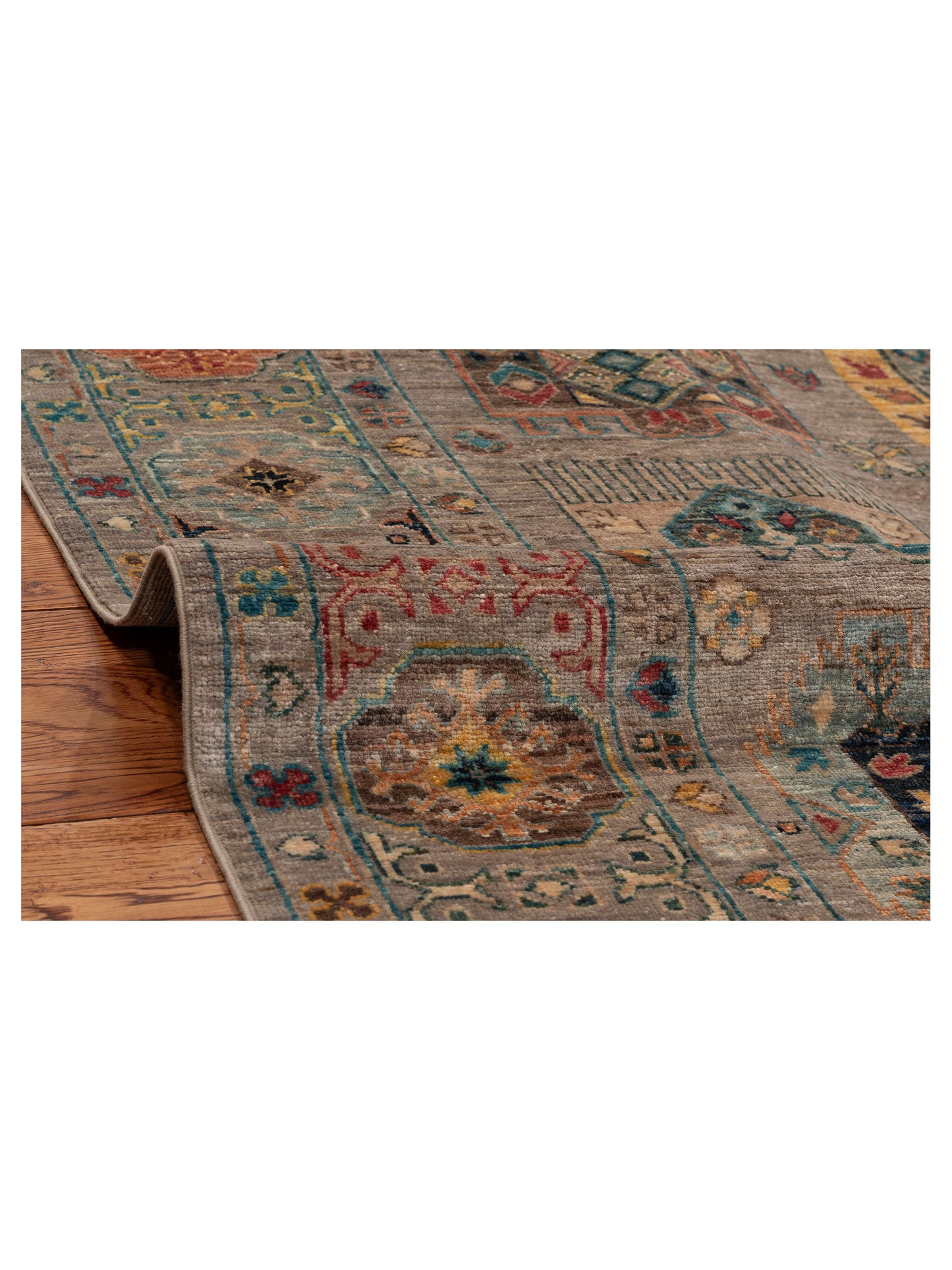 Super Kars 152263 Gray Gray 5.7x7.10 Hand Knotted Rug