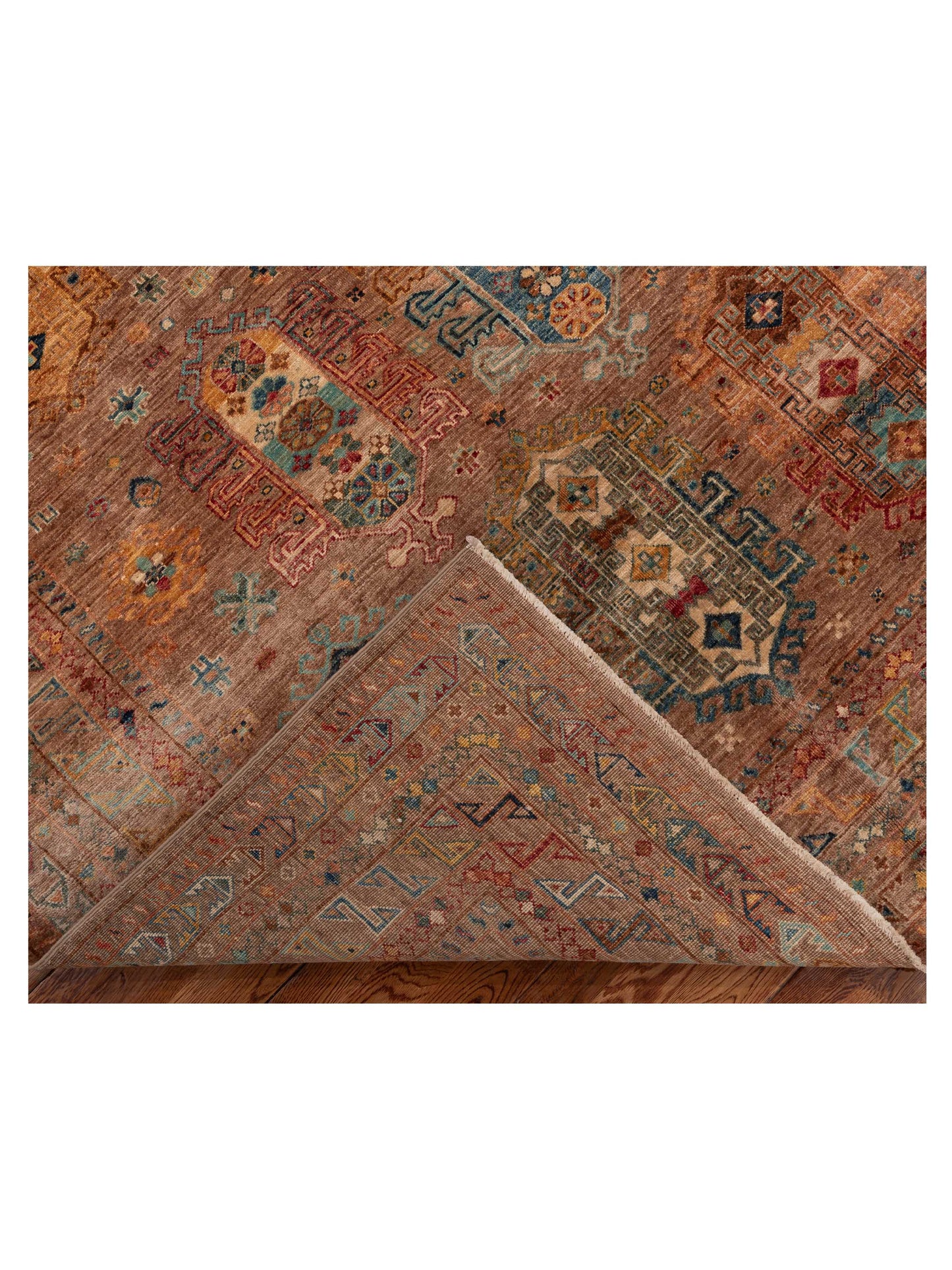Super Kars 152266 Brown Brown 5.6x7.7 Hand Knotted Rug